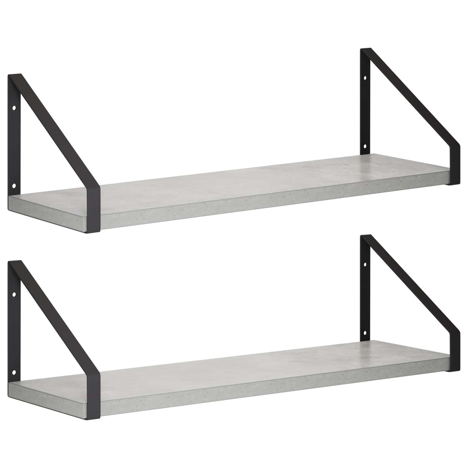 vidaXL Wandschappen 2 st Betongrijs 50 x 16 x 15,5 cm grijs, foto 3