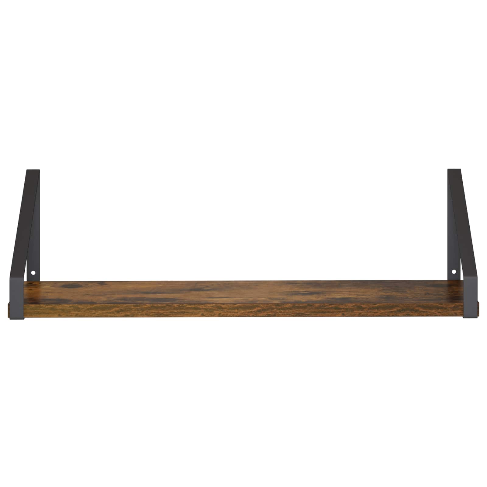Stenske police 2 kos Dimljen hrast 50 x 16 x 15,5 cm