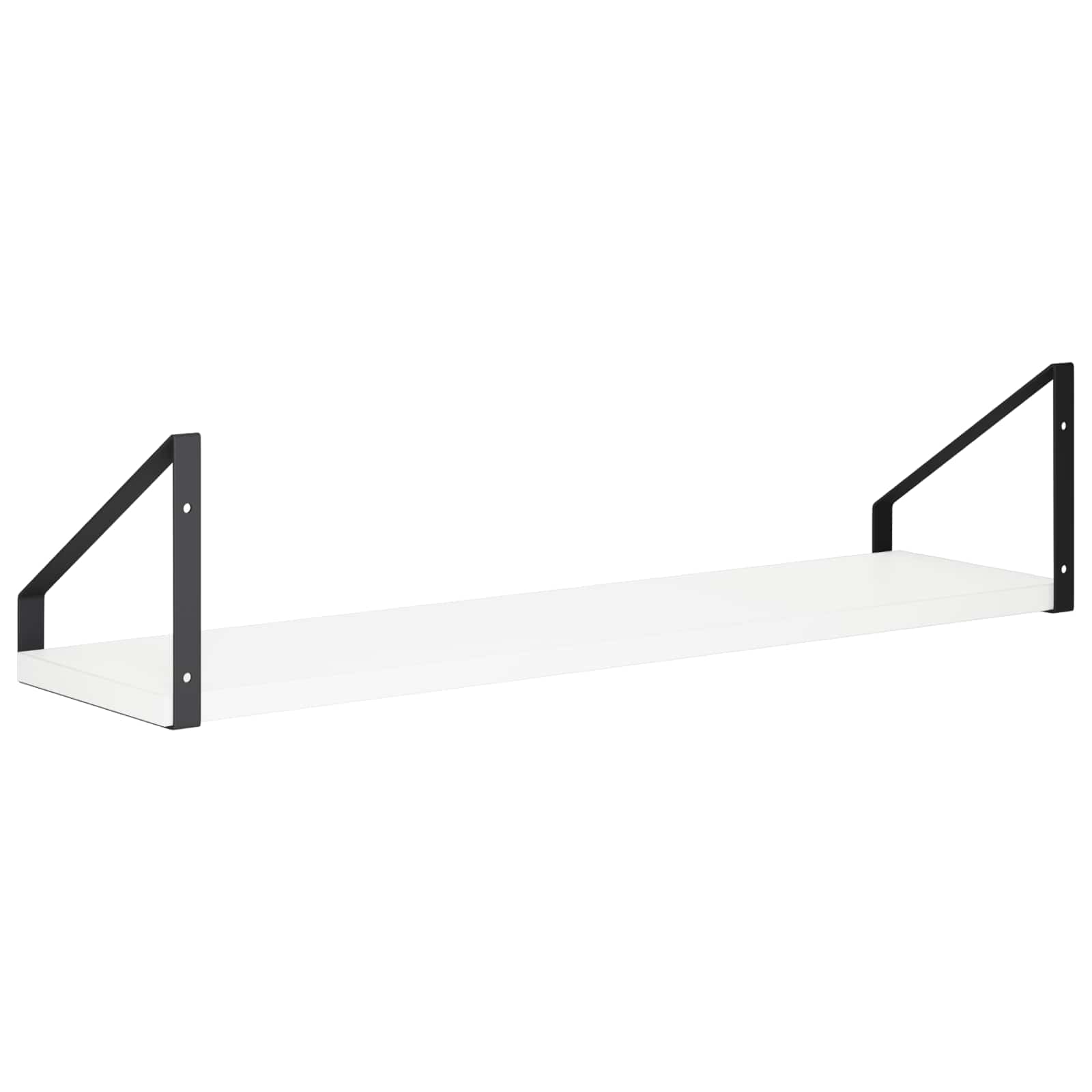 Stenske police 4 kos Bela 60 x 16 x 15,5 cm