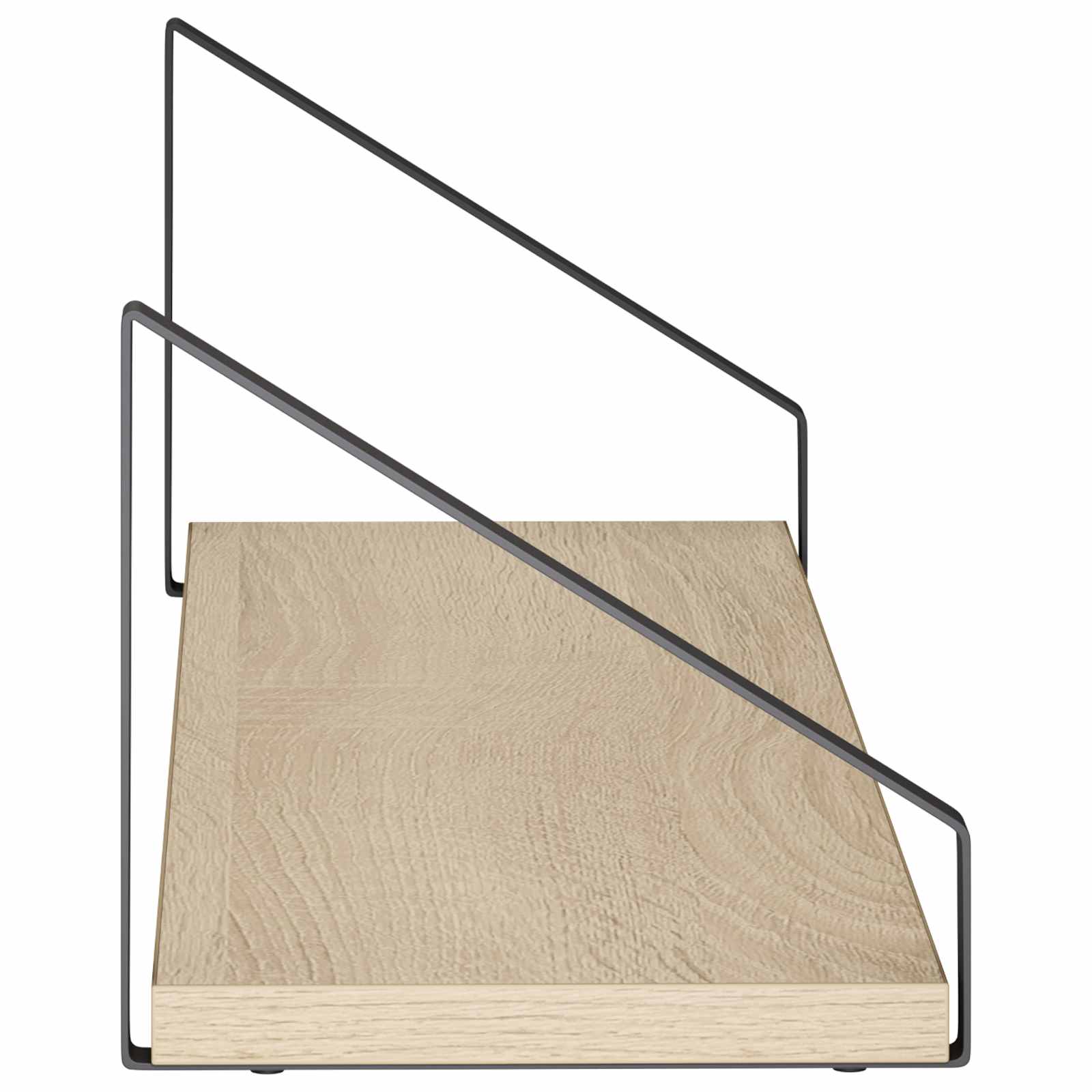 Stenske police 2 kos Sonoma hrast 60 x 16 x 15,5 cm