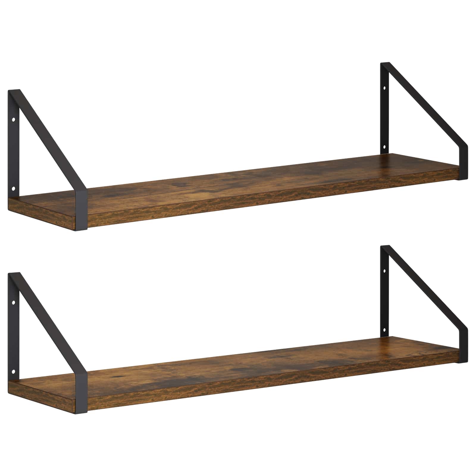 vidaXL Wandschappen 2 st Gerookt eiken 60 x 16 x 15,5 cm, foto 3