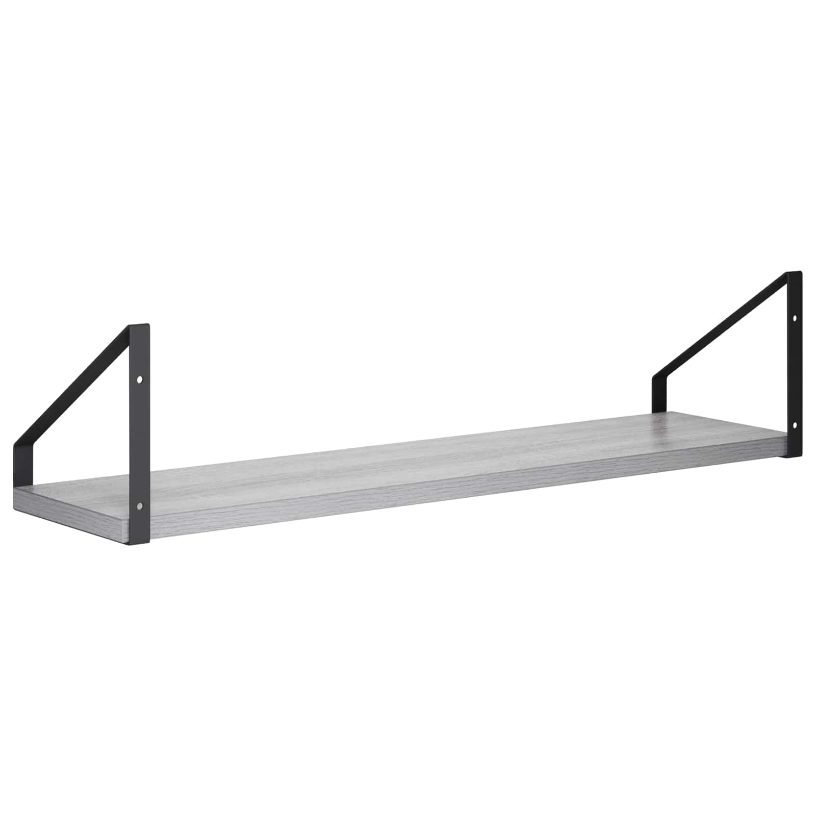 Stenske police 2 kos Siva Sonoma 60 x 16 x 15,5 cm