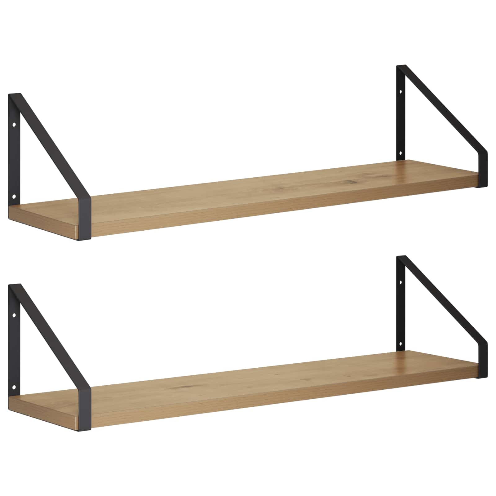 Stenske police 2 kos Artisan hrast 60 x 16 x 15,5 cm