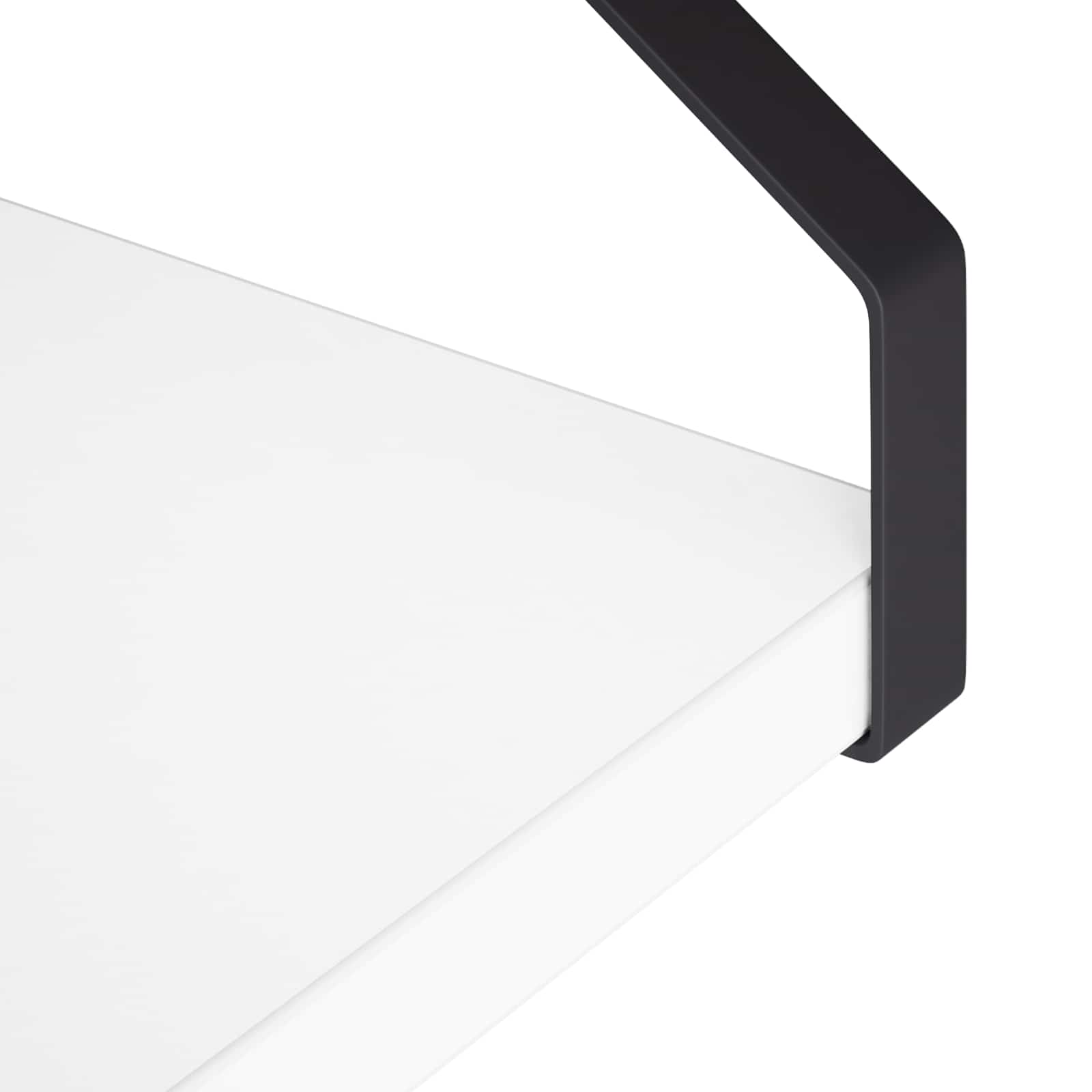 Stenske police 3 kos Bela 40 x 16 x 15,5 cm