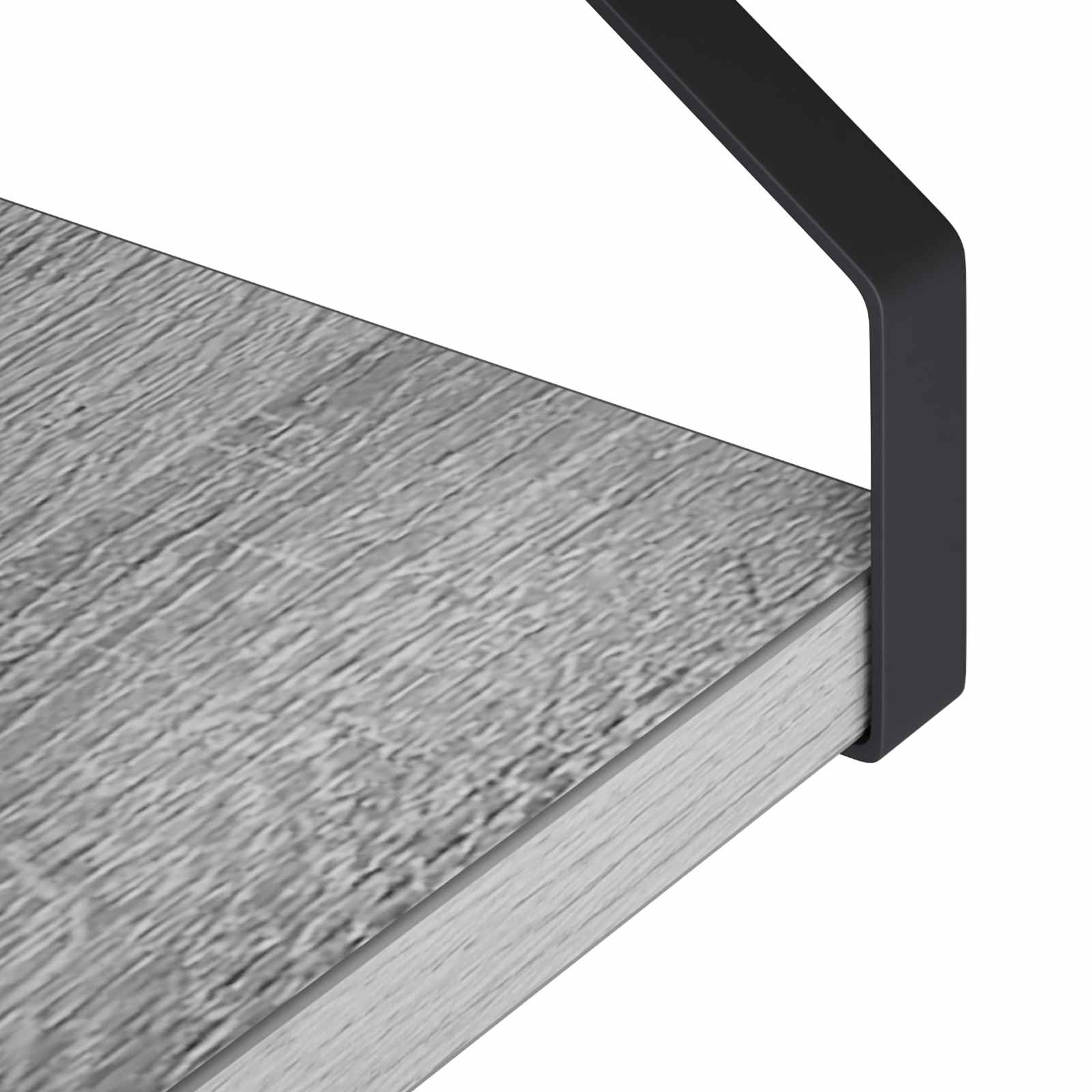 Stenske police 3 kos Siva Sonoma 40 x 16 x 15,5 cm