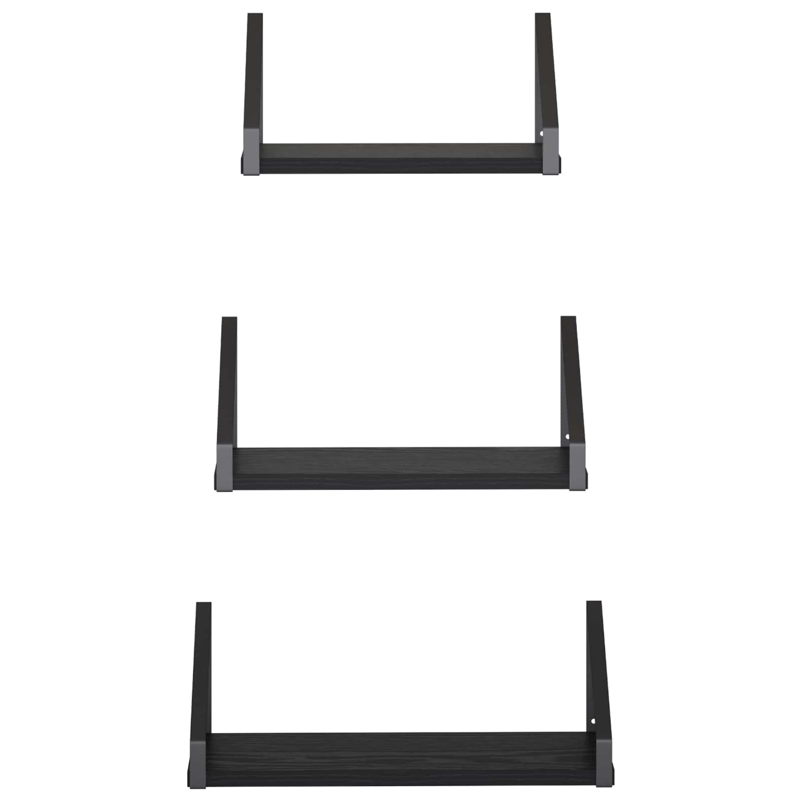 vidaXL Wandschappen 6 st Zwart eiken 40 x 16 x 15,5 cm, foto 2