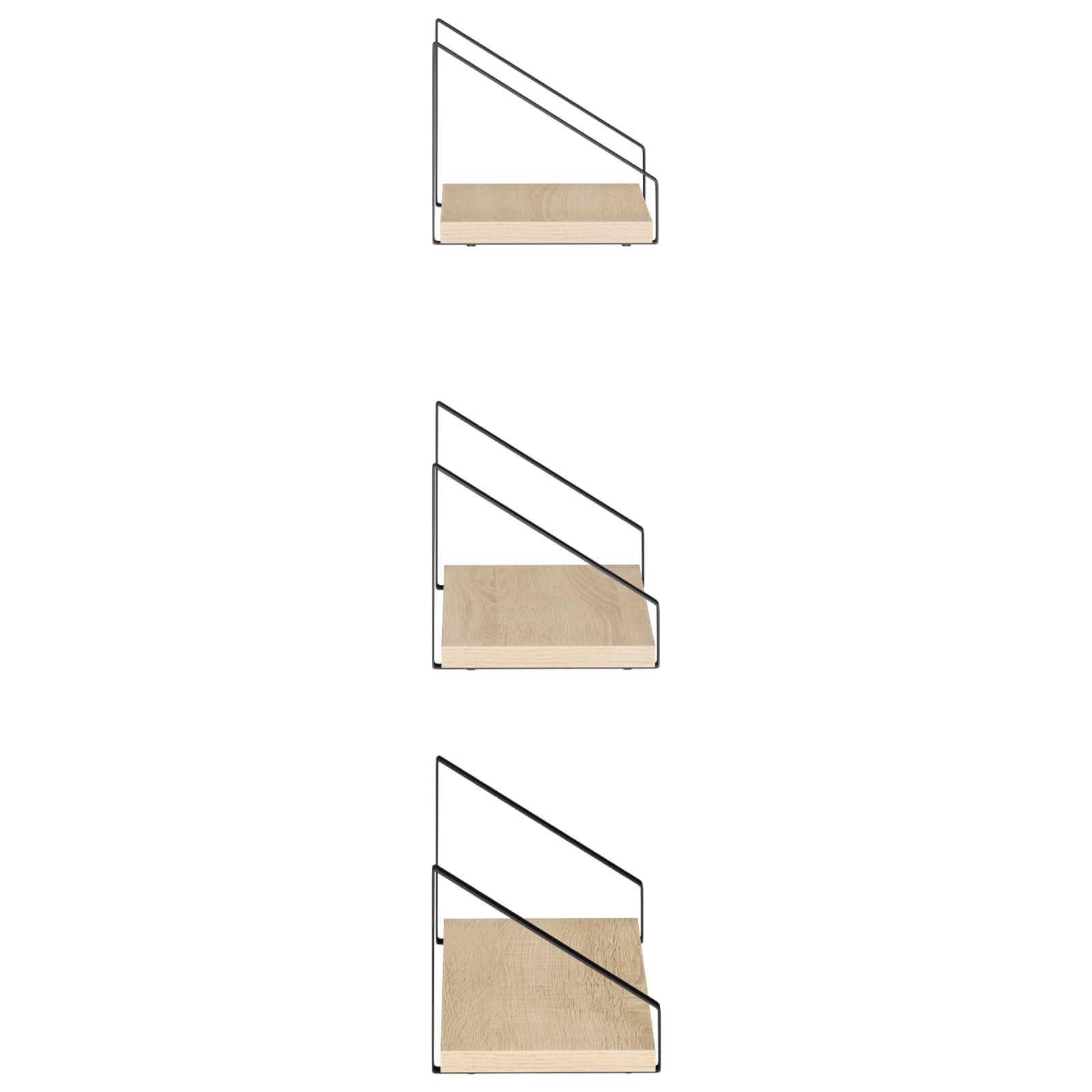 vidaXL Wandschappen 6 st Sonoma Eiken 40 x 16 x 15,5 cm, foto 4