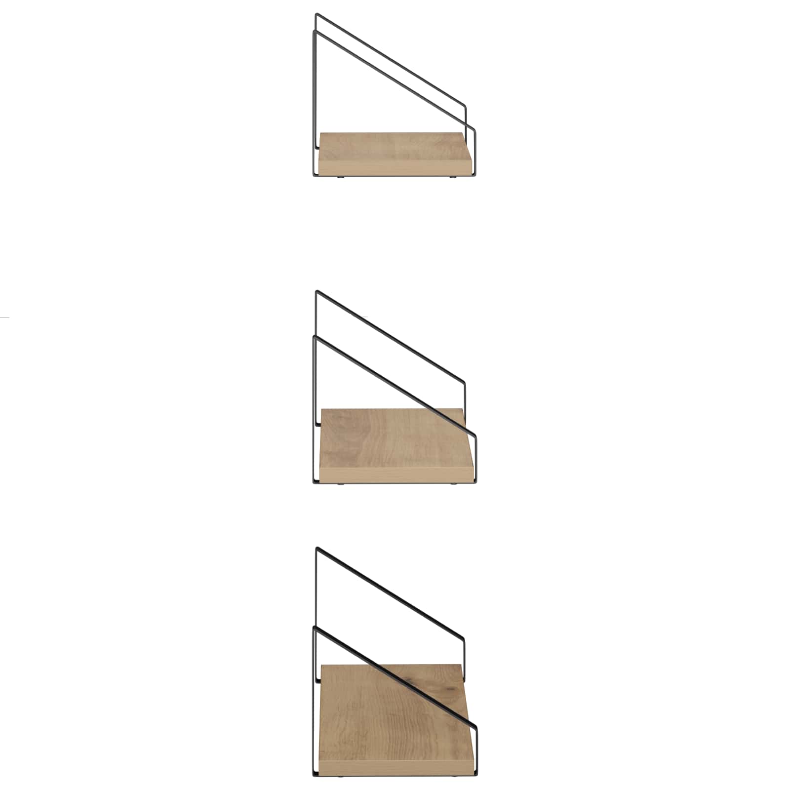 Stenske police 6 kos Artisan hrast 40 x 16 x 15,5 cm