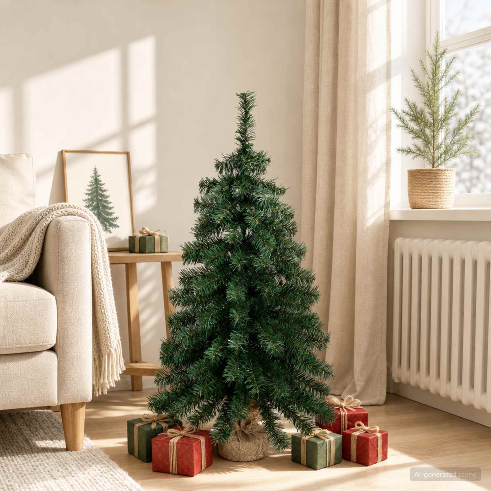 vidaXL Mini Juletræ 90 cm PVC Grøn