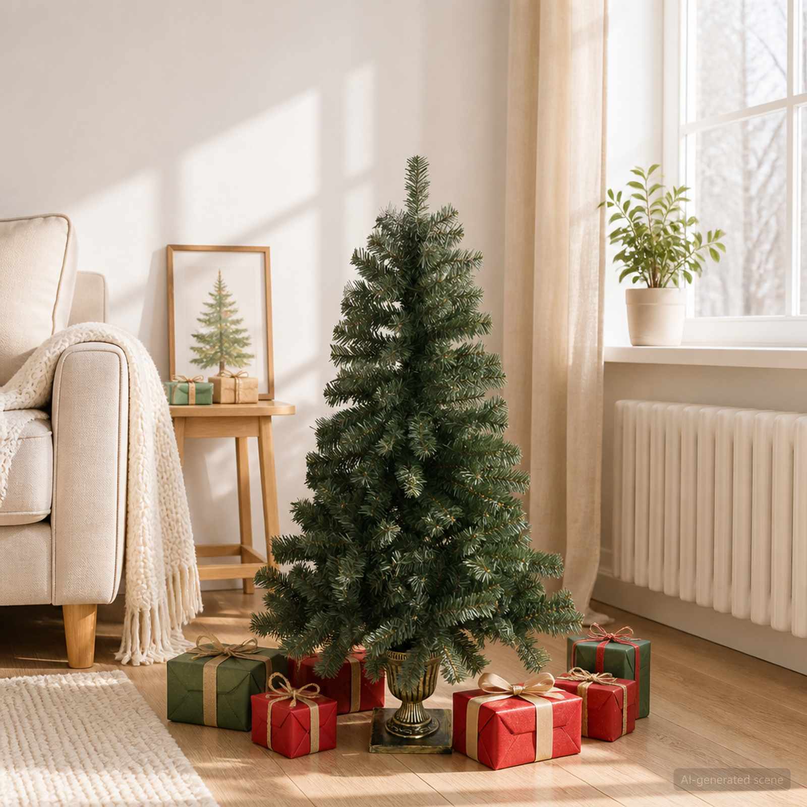 vidaXL Mini Juletræ 120 cm PVC Grøn