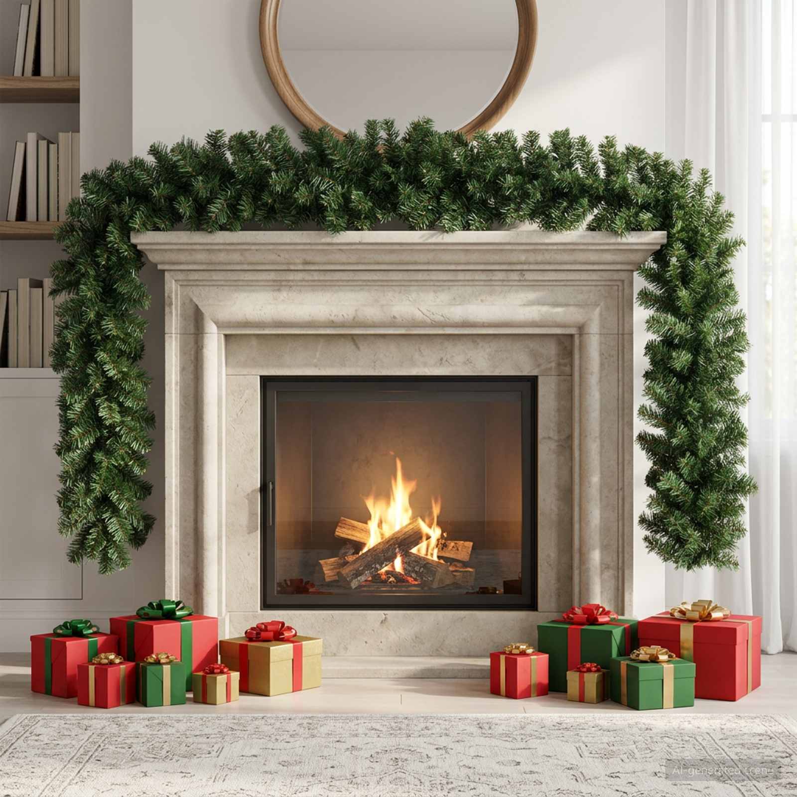 vidaXL Julekrans Grøn 270 cm PVC