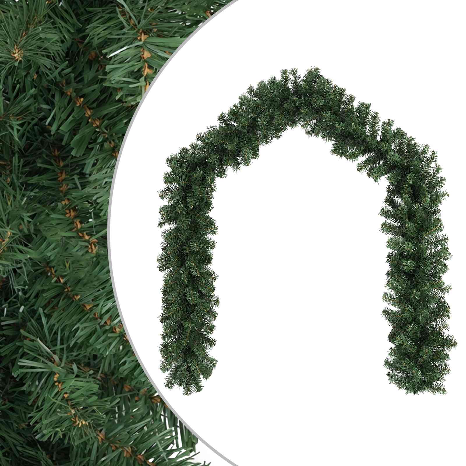 Božična girlanda Zelena 270 cm PVC