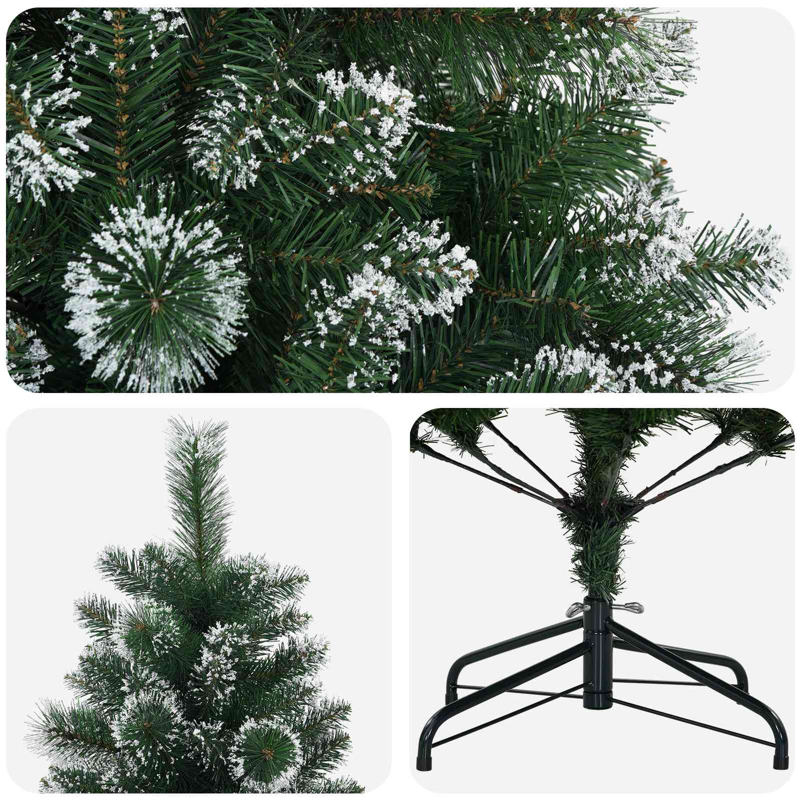 Umestno božično drevo 120 cm PVC in kovina Zelena