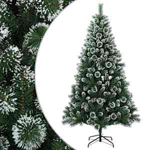 vidaXL Tehisj&otilde;ulupuu 120 cm PVC ja metall Roheline