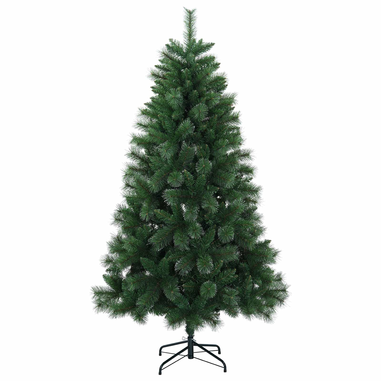 Umestno božično drevo 210 cm PVC in kovina Zelena