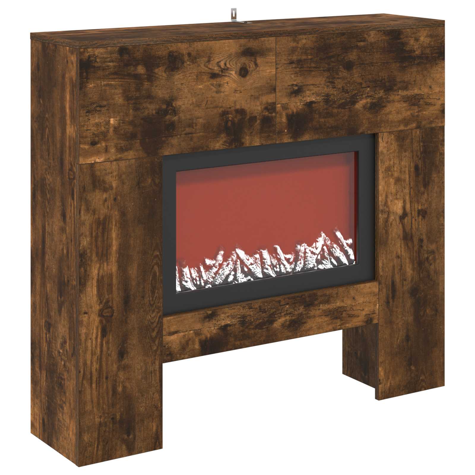 Električni kamin Dimljen hrast 100 x 24,5 x 90 cm