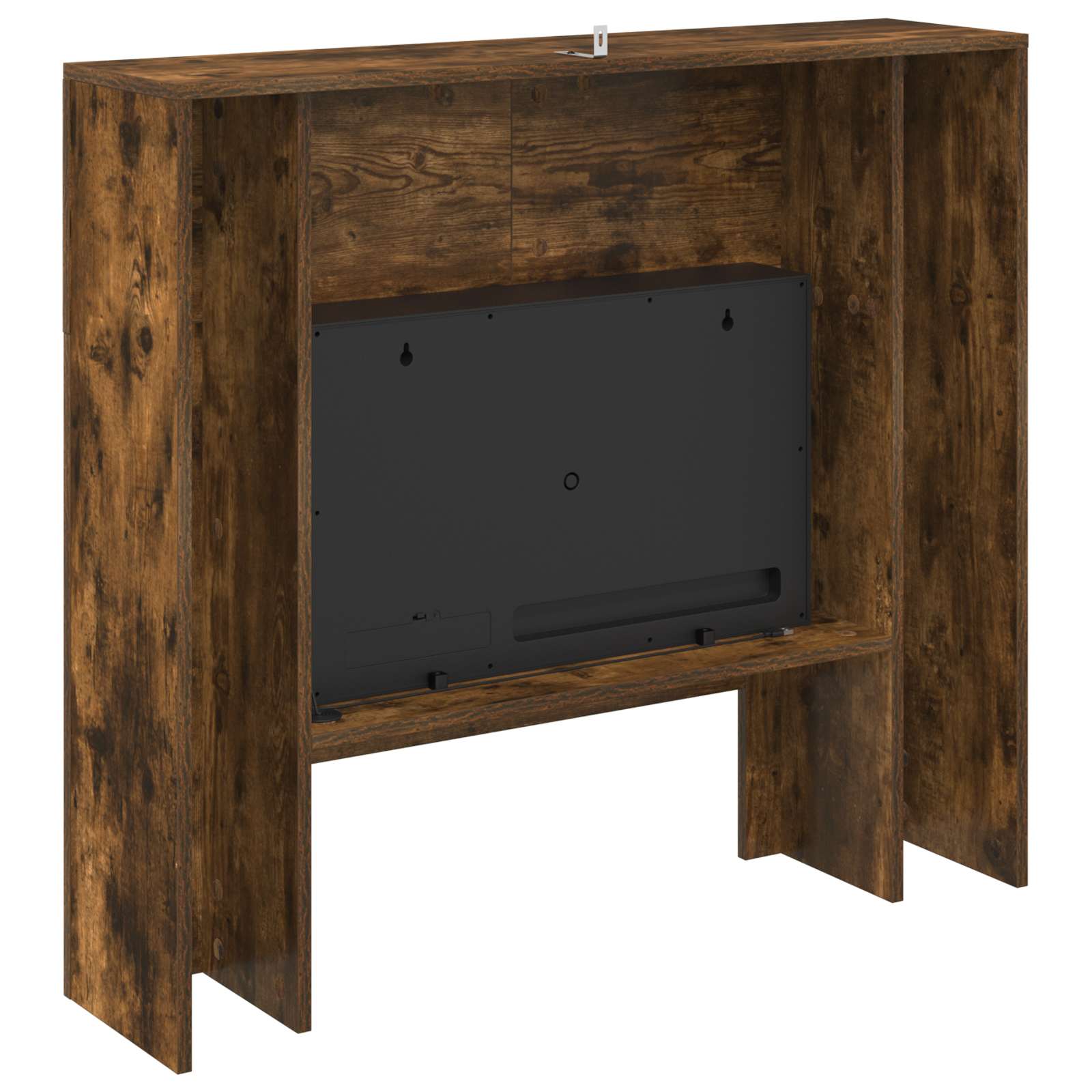 Električni kamin Dimljen hrast 100 x 24,5 x 90 cm