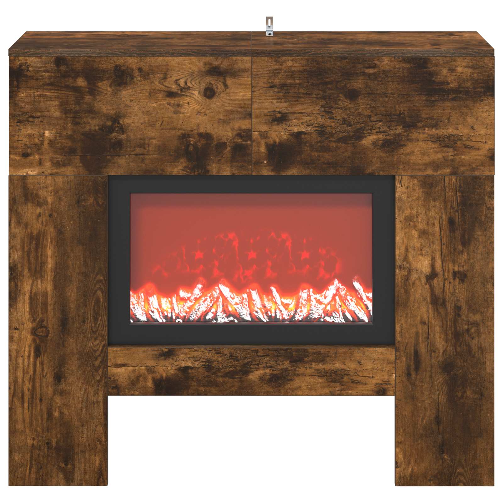 Električni kamin Dimljen hrast 100 x 24,5 x 90 cm