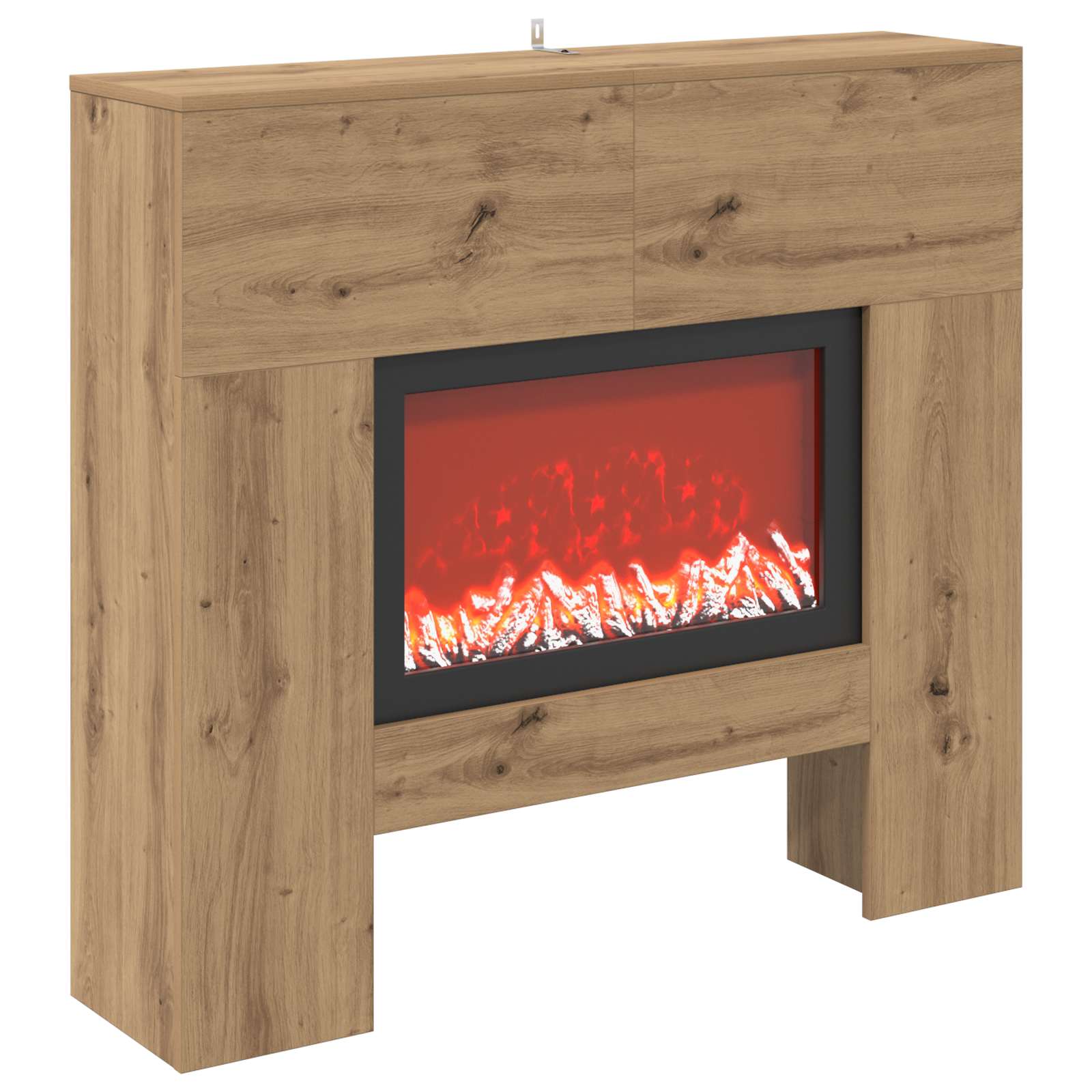 Električni kamin Artisan hrast 100 x 24,5 x 90 cm