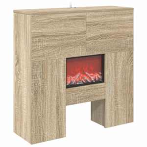 vidaXL Elektriline kamin Sonoma 75 x 24,5 x 75 cm Tehispuit