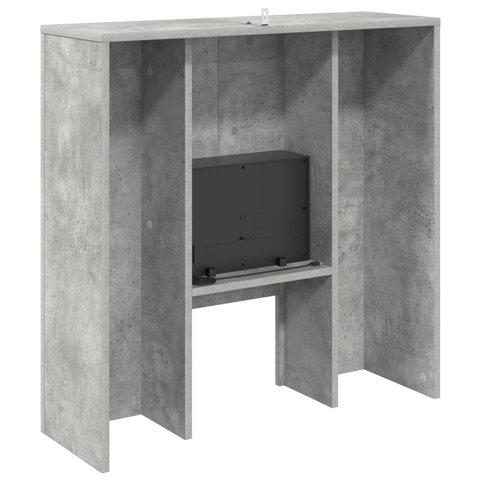Električni kamin Beton 75 x 24,5 x 75 cm Inženirski les