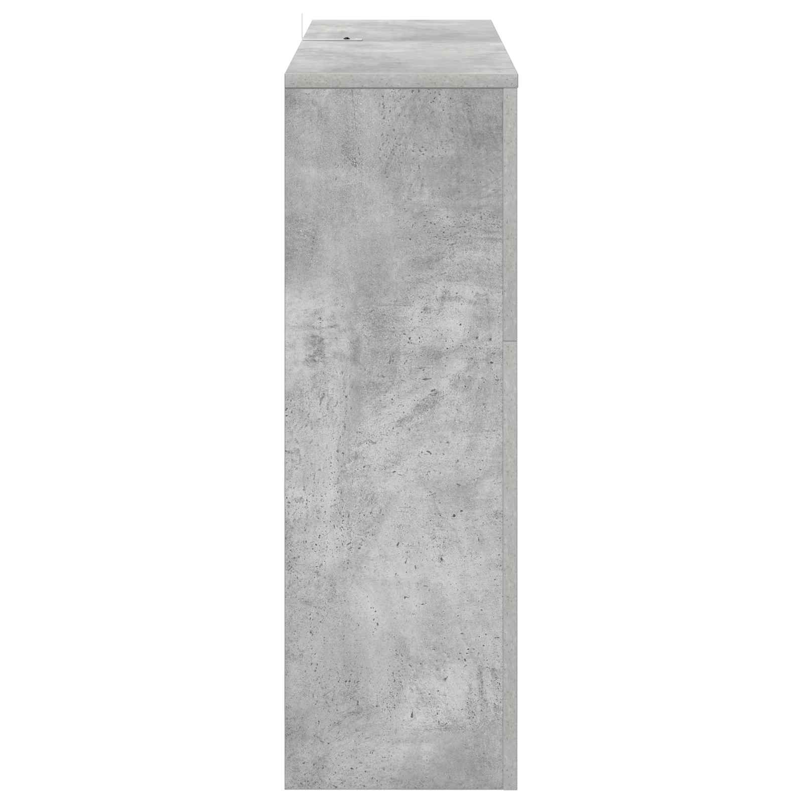 Električni kamin Beton 75 x 24,5 x 75 cm Inženirski les
