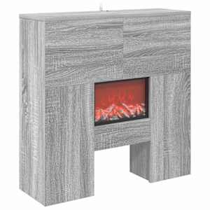 vidaXL Elektriline kamin Hall Sonoma 75 x 24,5 x 75 cm Tehispuit