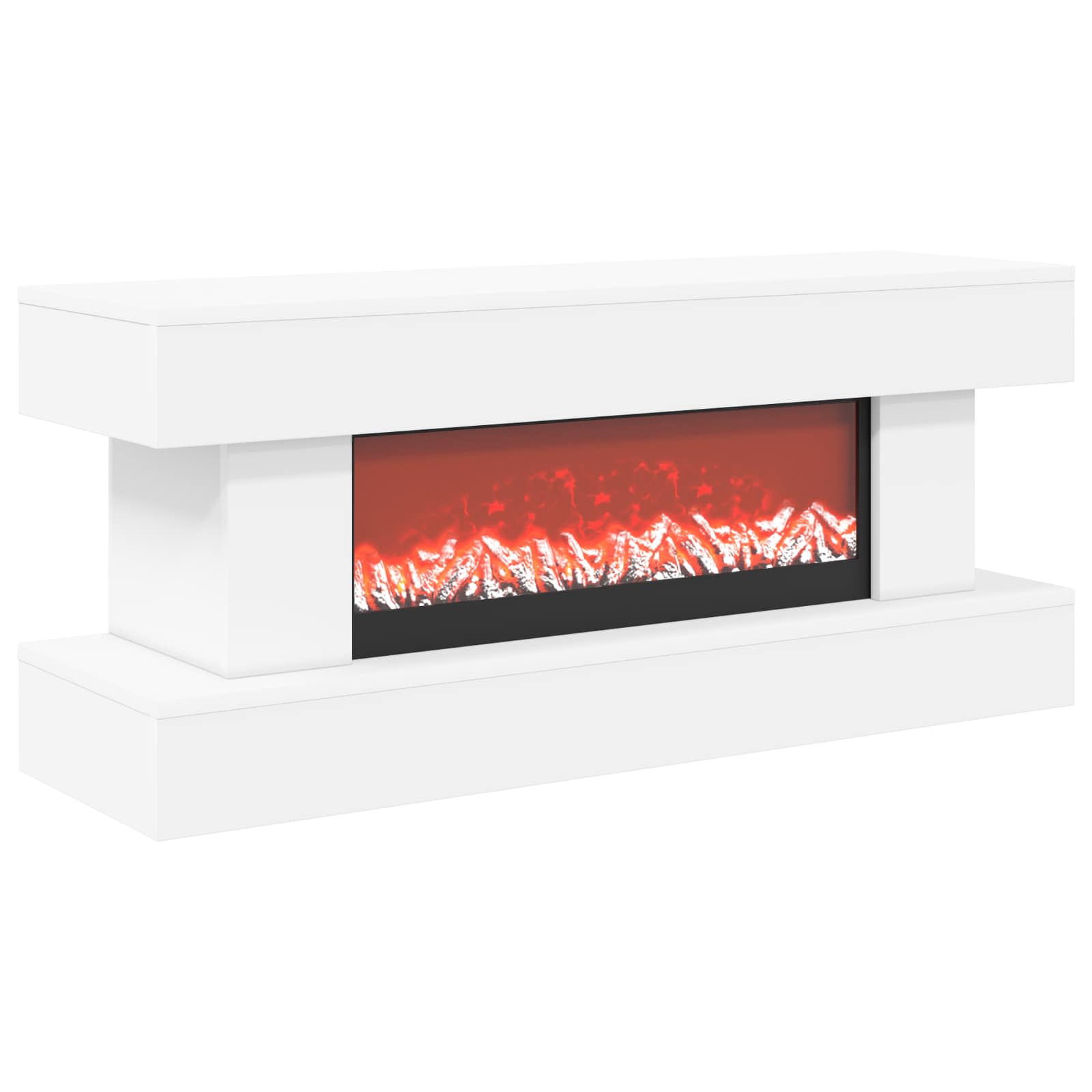 Električni kamin Bela 100 x 30 x 44 cm Inženirski les