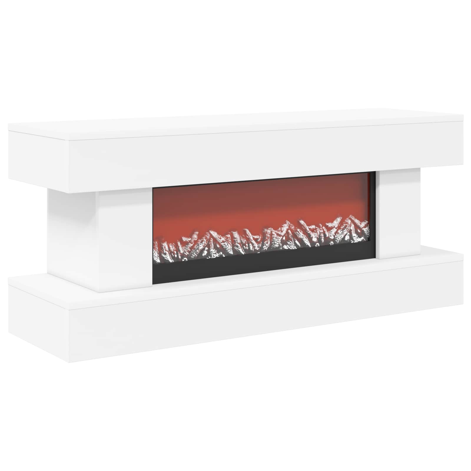 Električni kamin Bela 100 x 30 x 44 cm Inženirski les