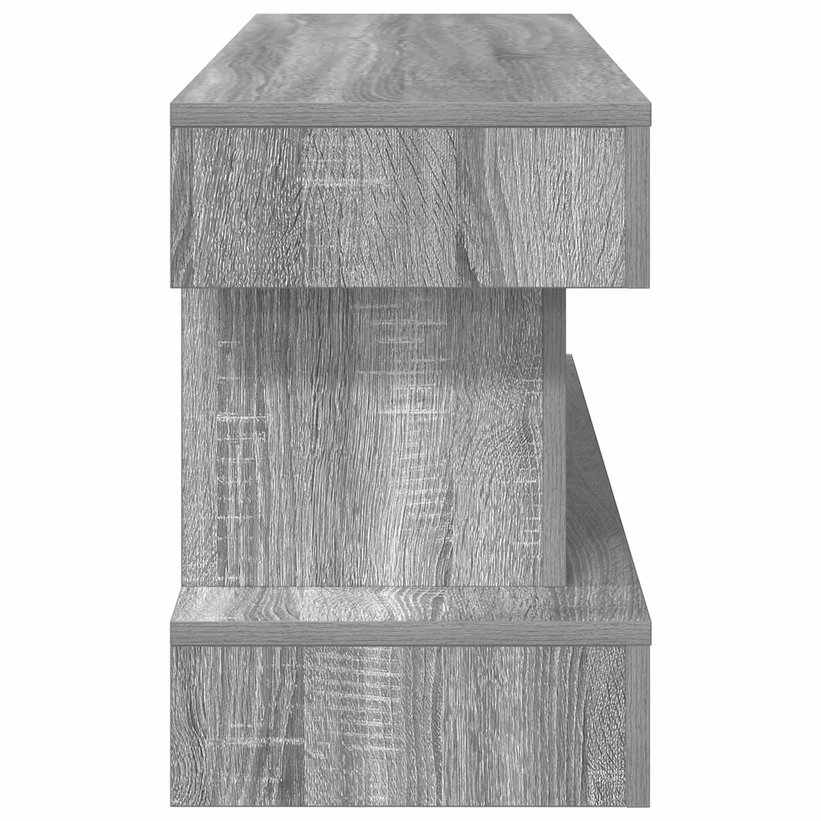 Električni kamin Siva Sonoma 100 x 30 x 44 cm Inženirski les