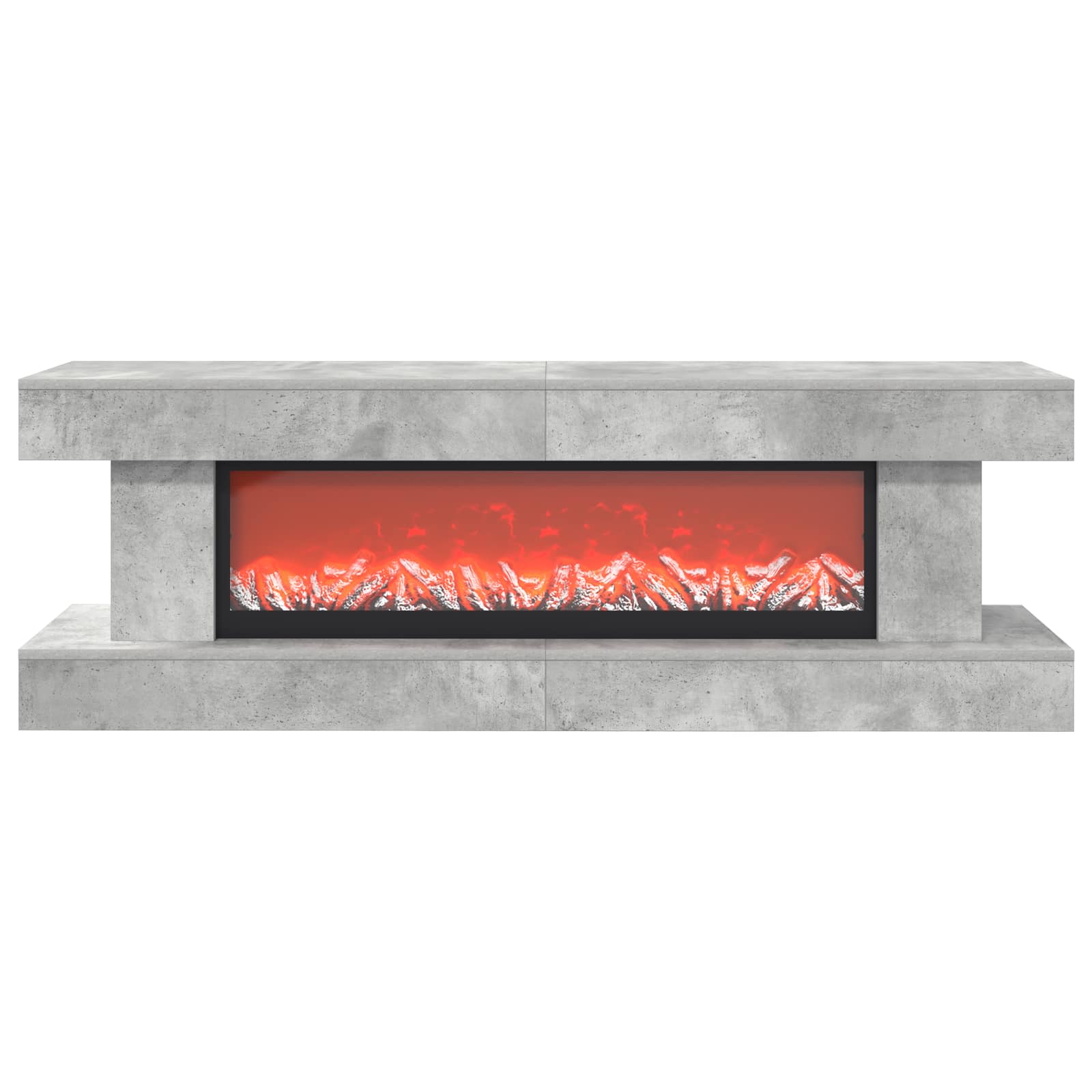 Električni kamin Beton 150 x 30 x 50 cm Inženirski les