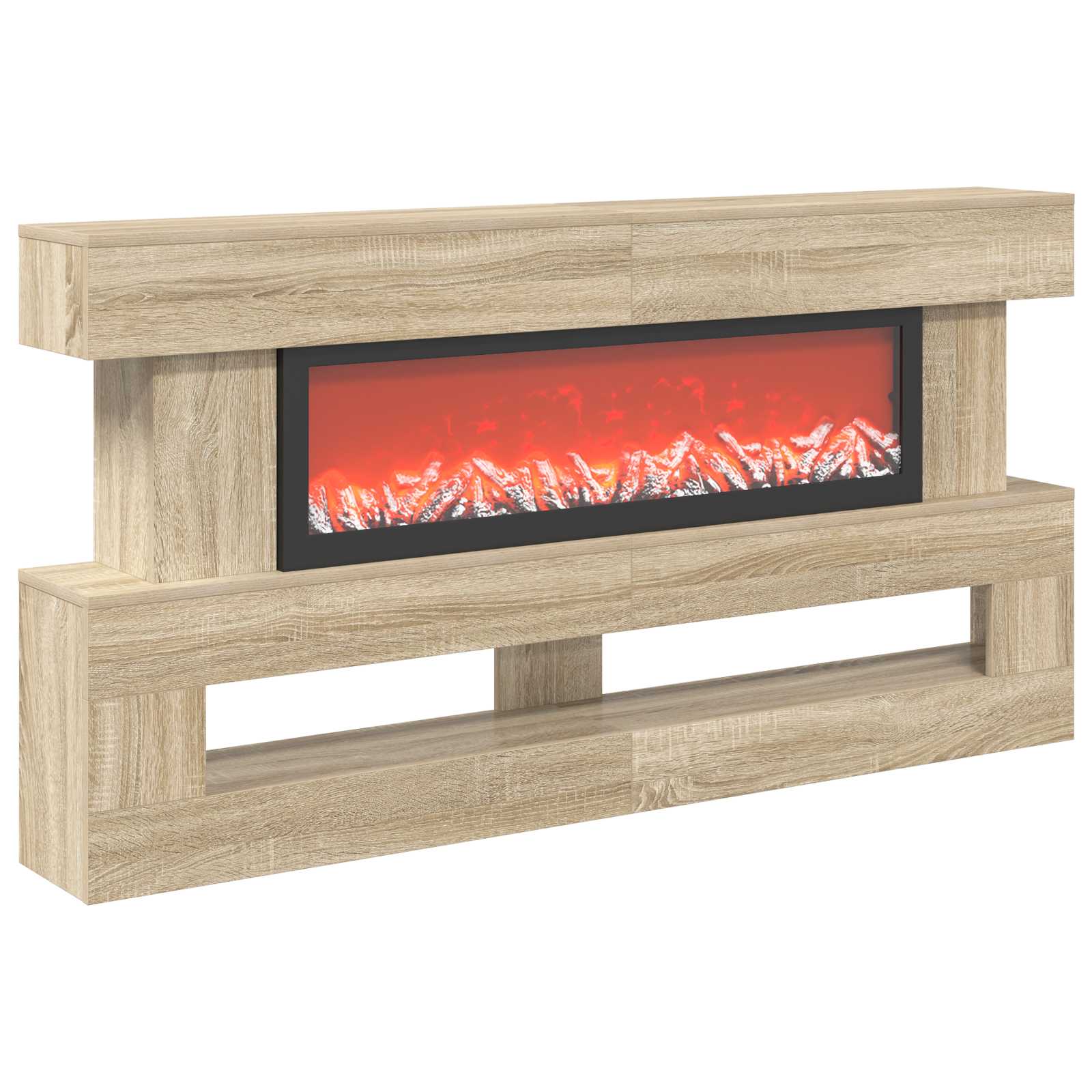 vidaXL Elektrický krb Sonoma 150 x 21 x 77 cm Kompozitné drevo