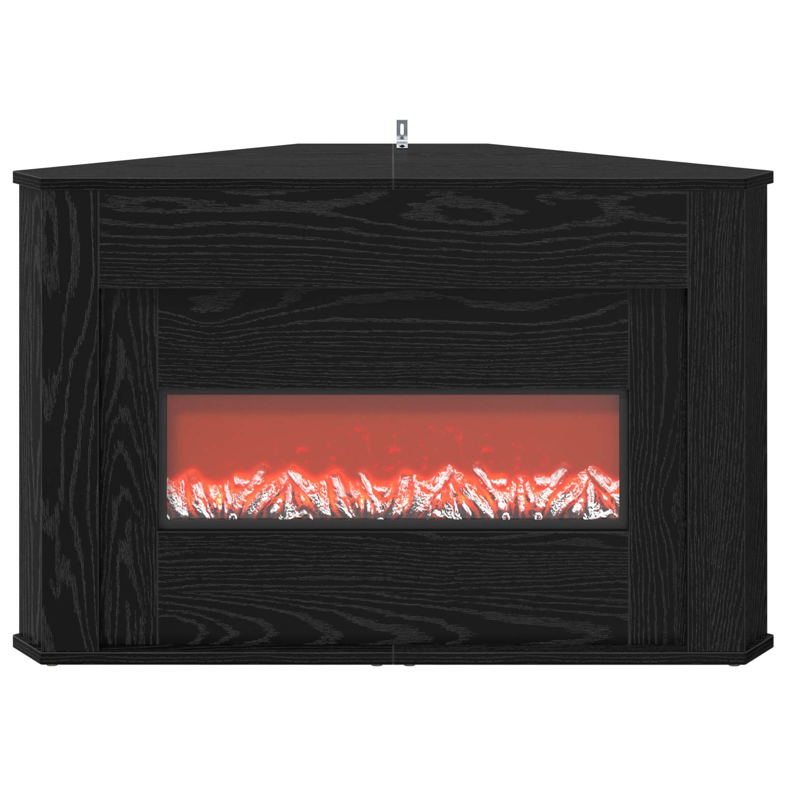 Kamin z LED-trakom Črni hrast 95 x 42,5 x 60 cm Inženirski les