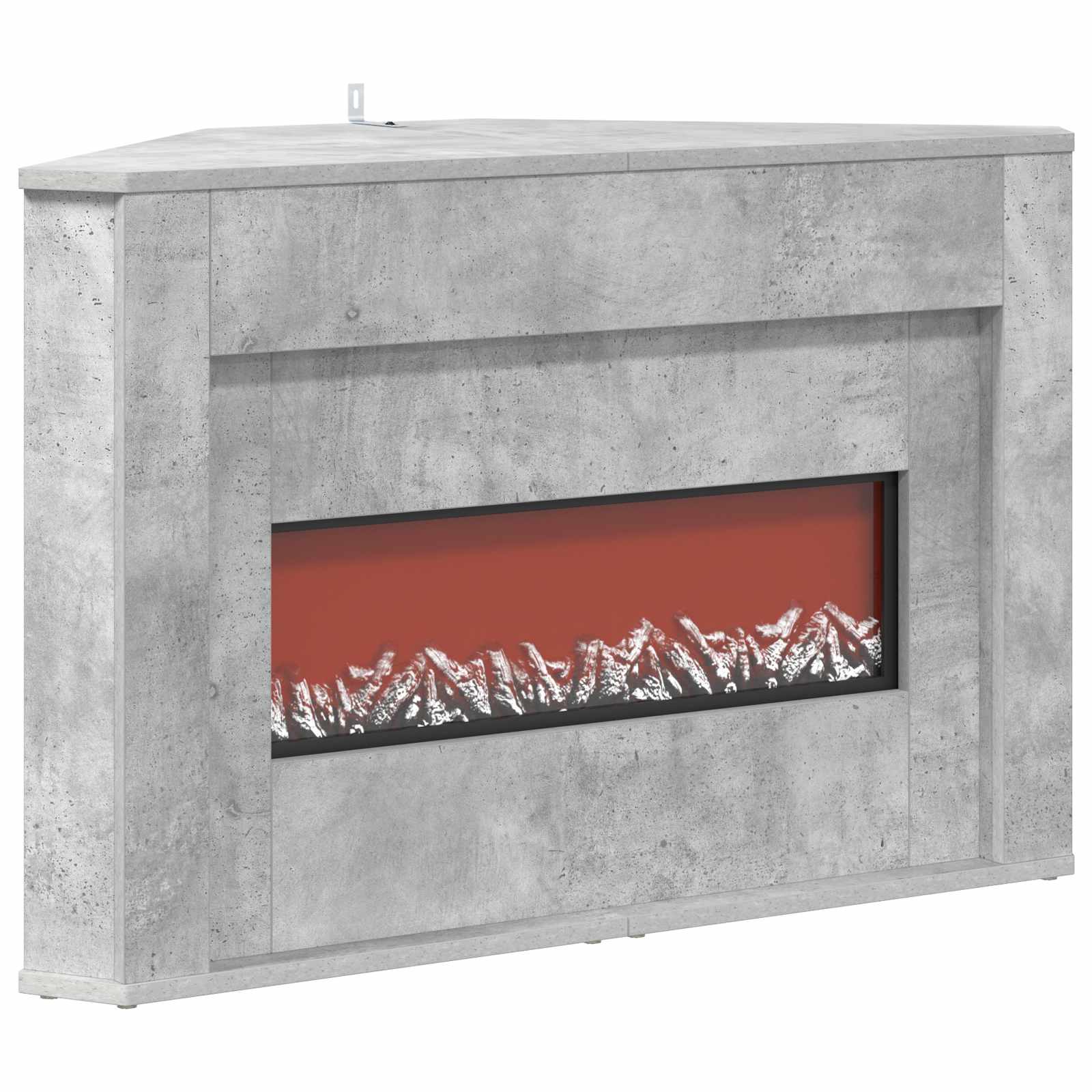 Kamin z LED-trakom Beton 95 x 42,5 x 60 cm Inženirski les