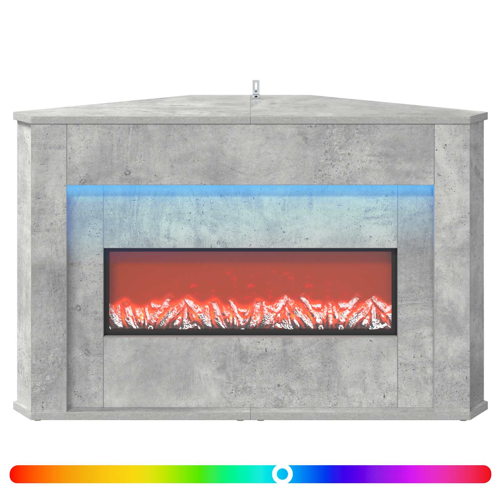 Kamin z LED-trakom Beton 95 x 42,5 x 60 cm Inženirski les