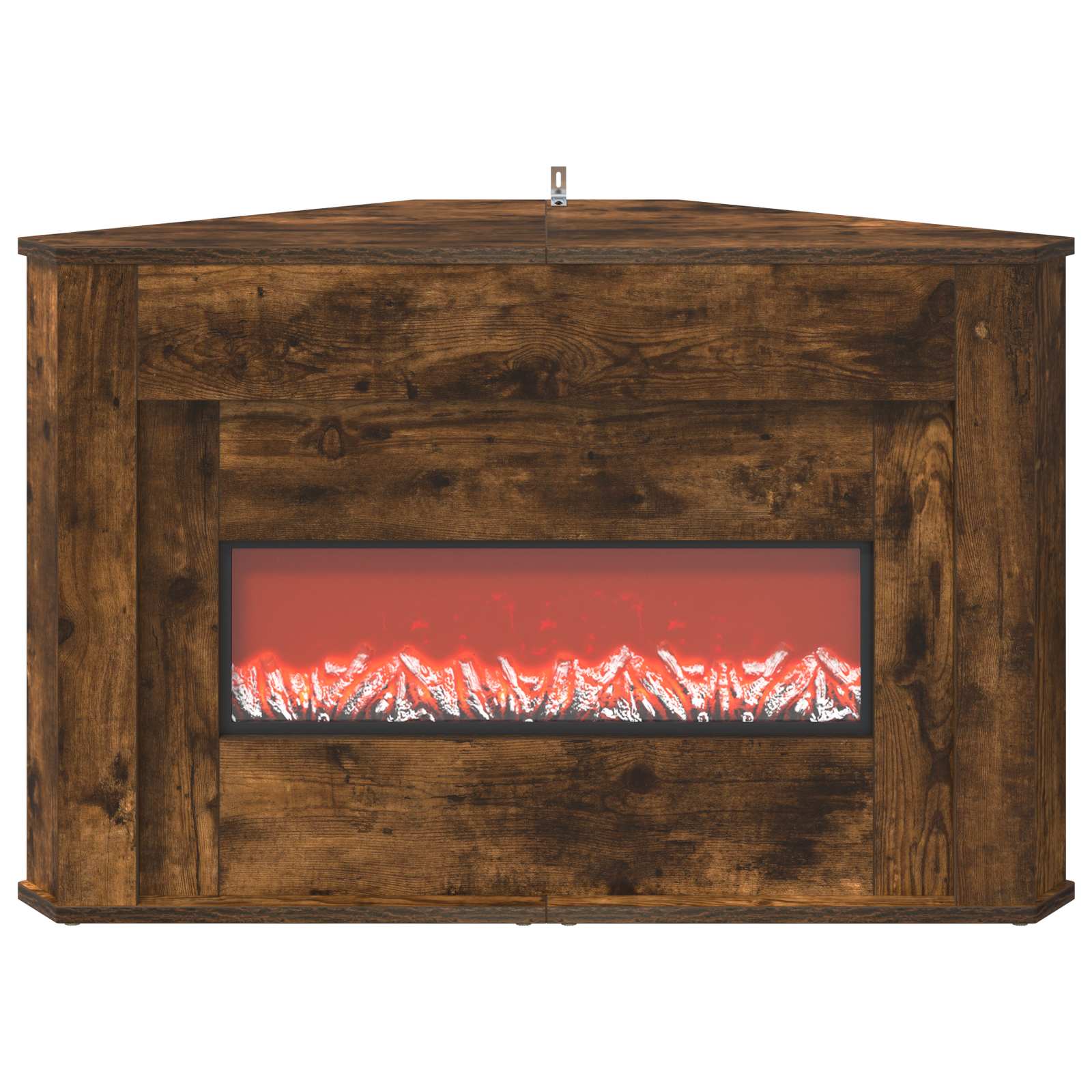 Kamin z LED-trakom Dimljen hrast 95 x 42,5 x 60 cm