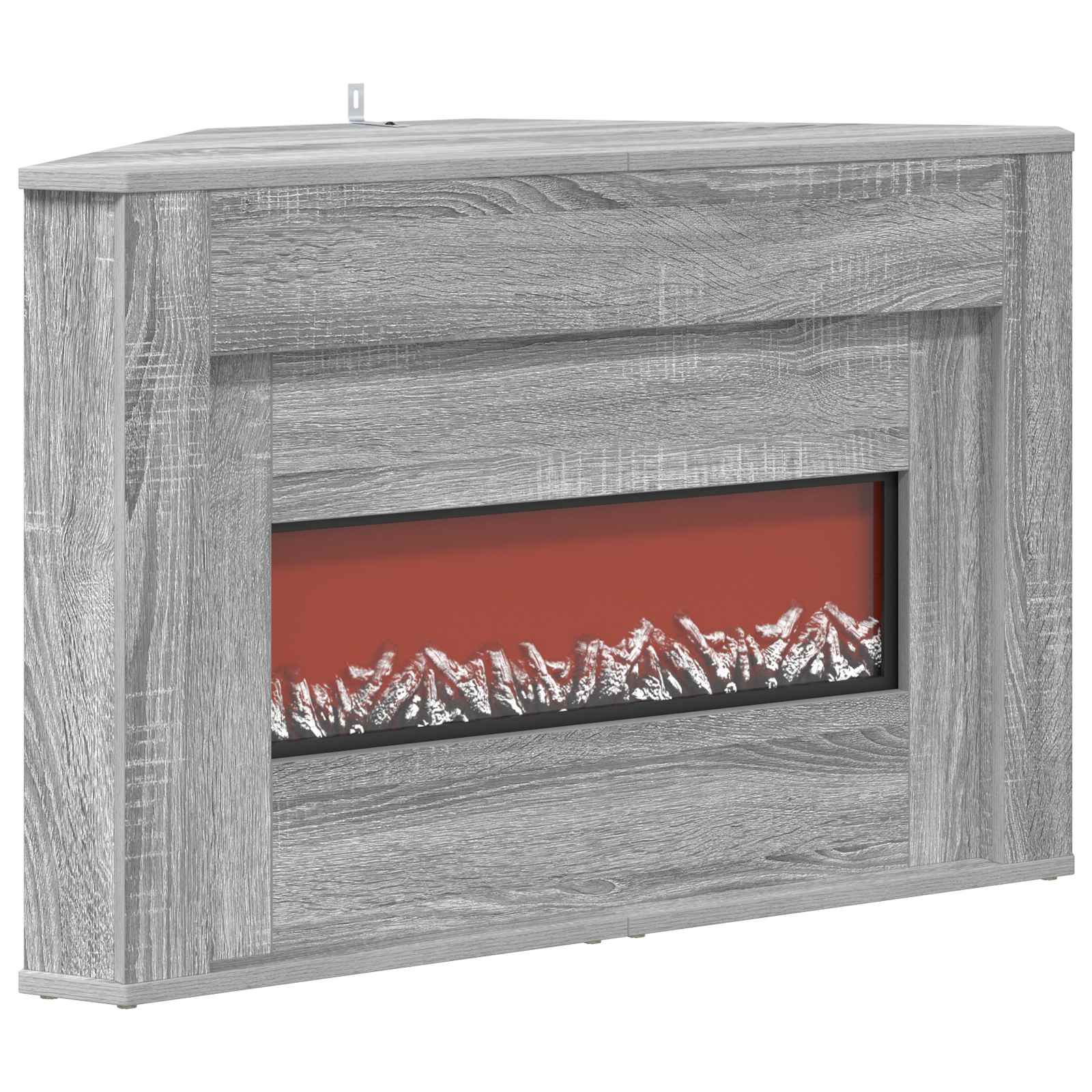 Kamin z LED-trakom Siva Sonoma 95 x 42,5 x 60 cm Inženirski les