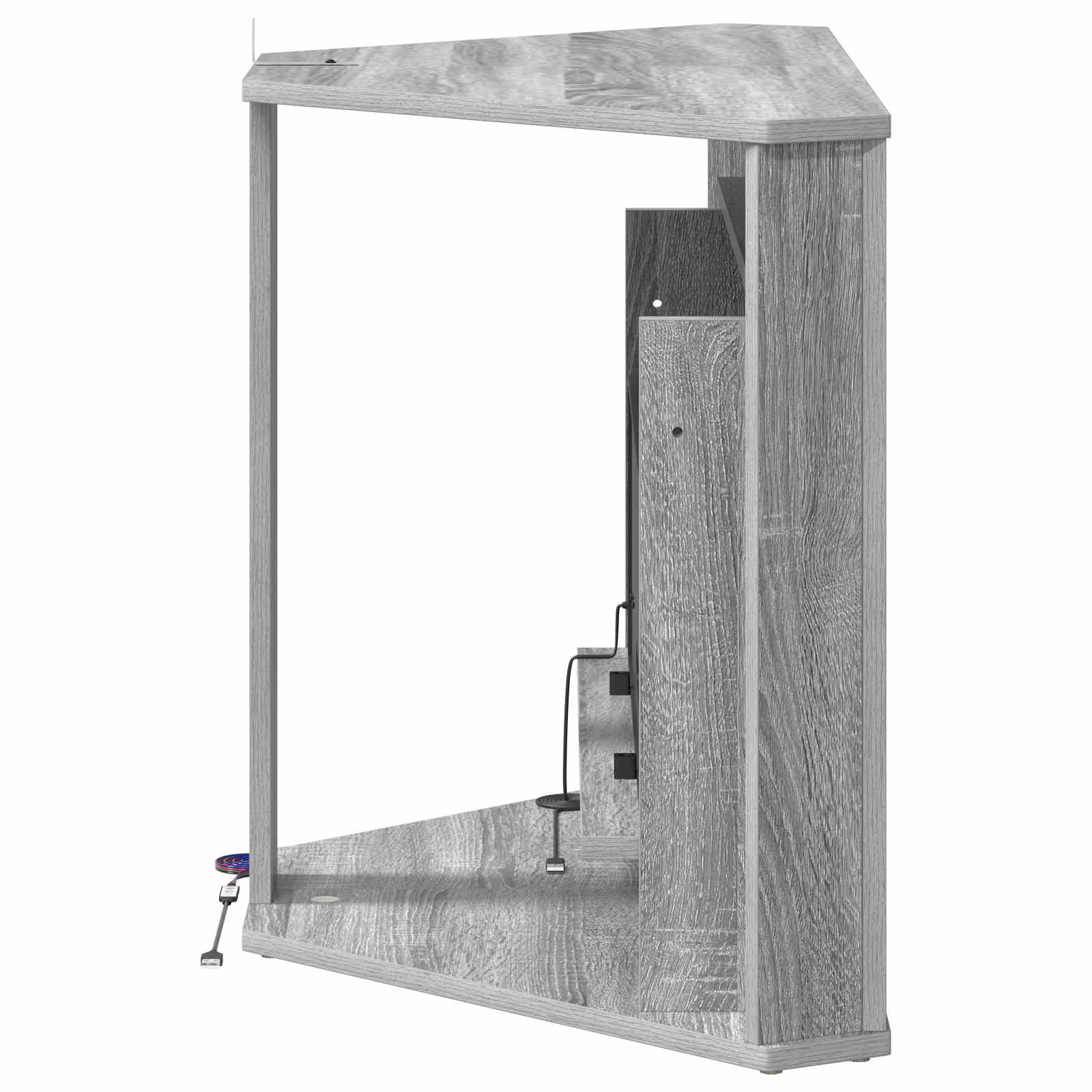 Kamin z LED-trakom Siva Sonoma 95 x 42,5 x 60 cm Inženirski les