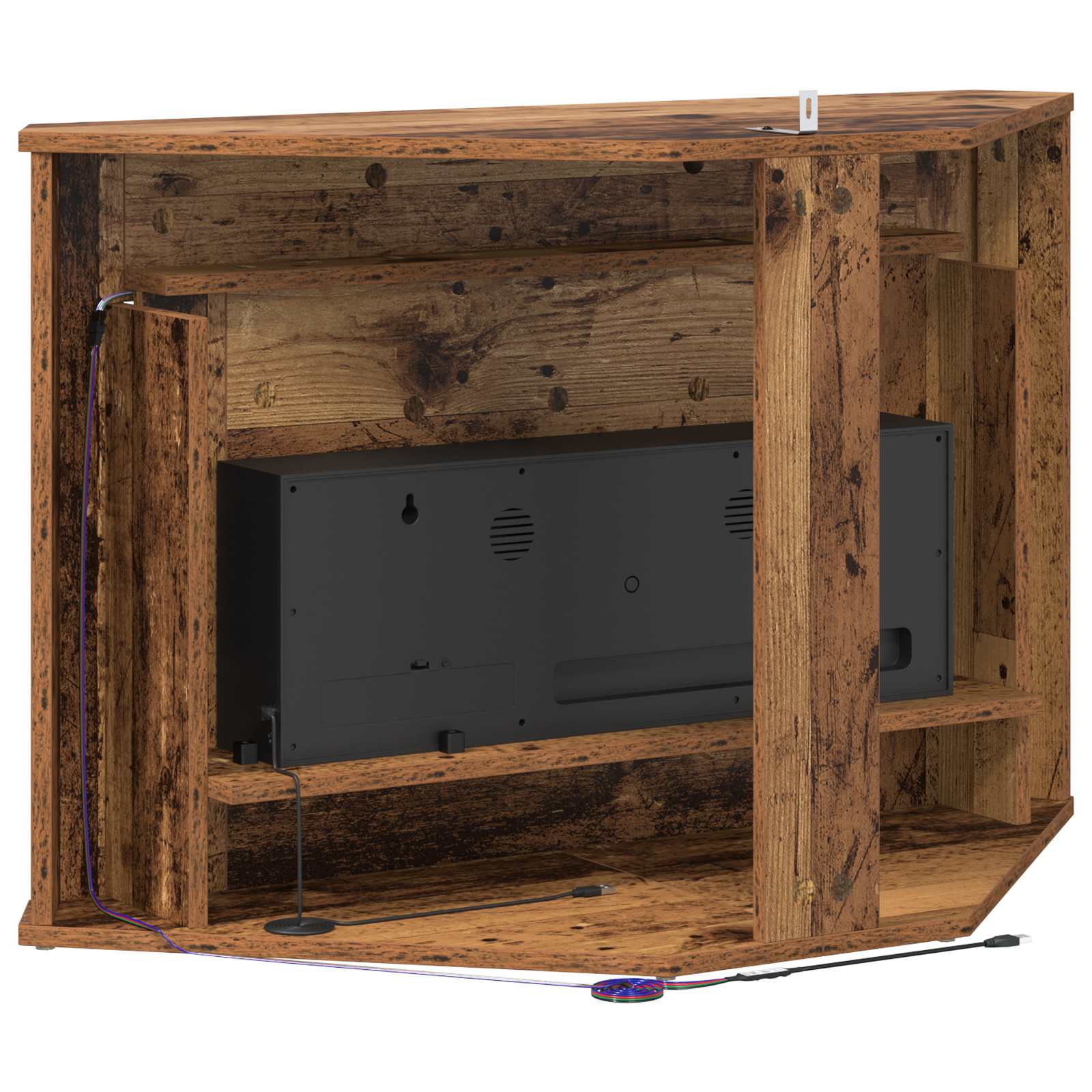 Kamin z LED-trakom Star les 95 x 42,5 x 60 cm Inženirski les
