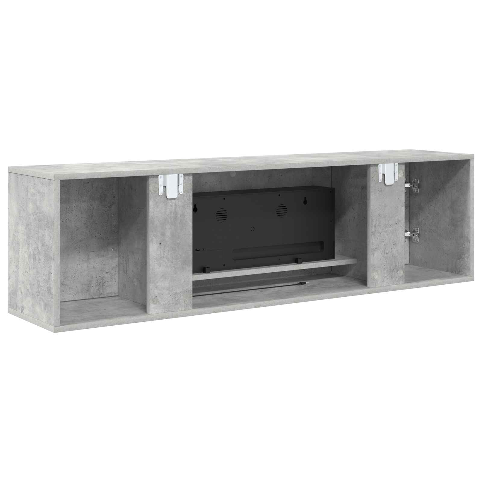 Električni kamin Beton 140,5 x 30 x 39 cm Inženirski les