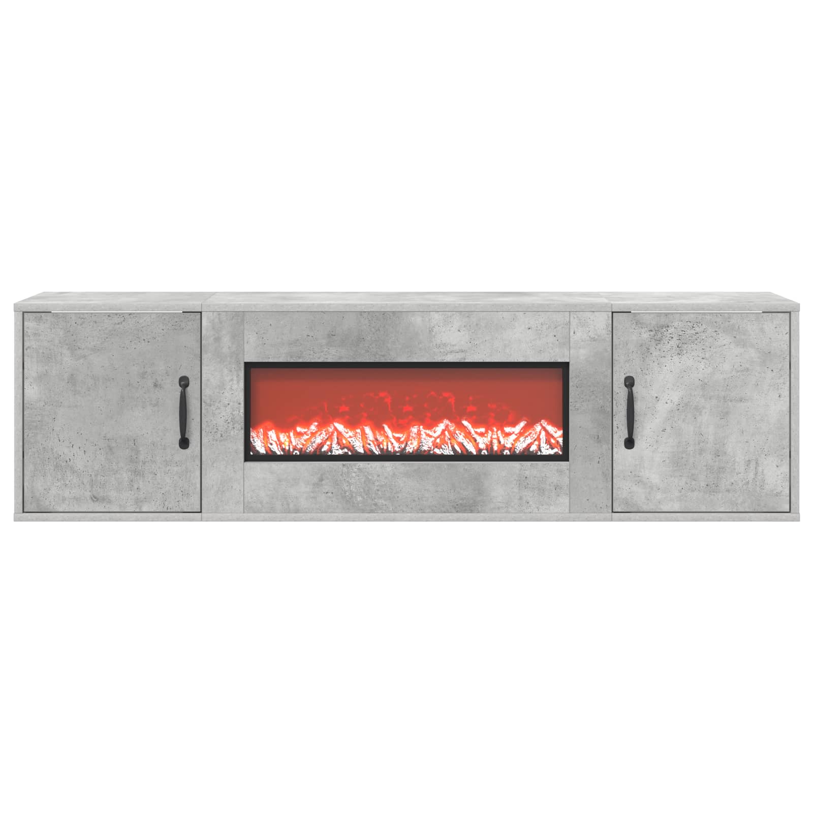 Električni kamin Beton 140,5 x 30 x 39 cm Inženirski les