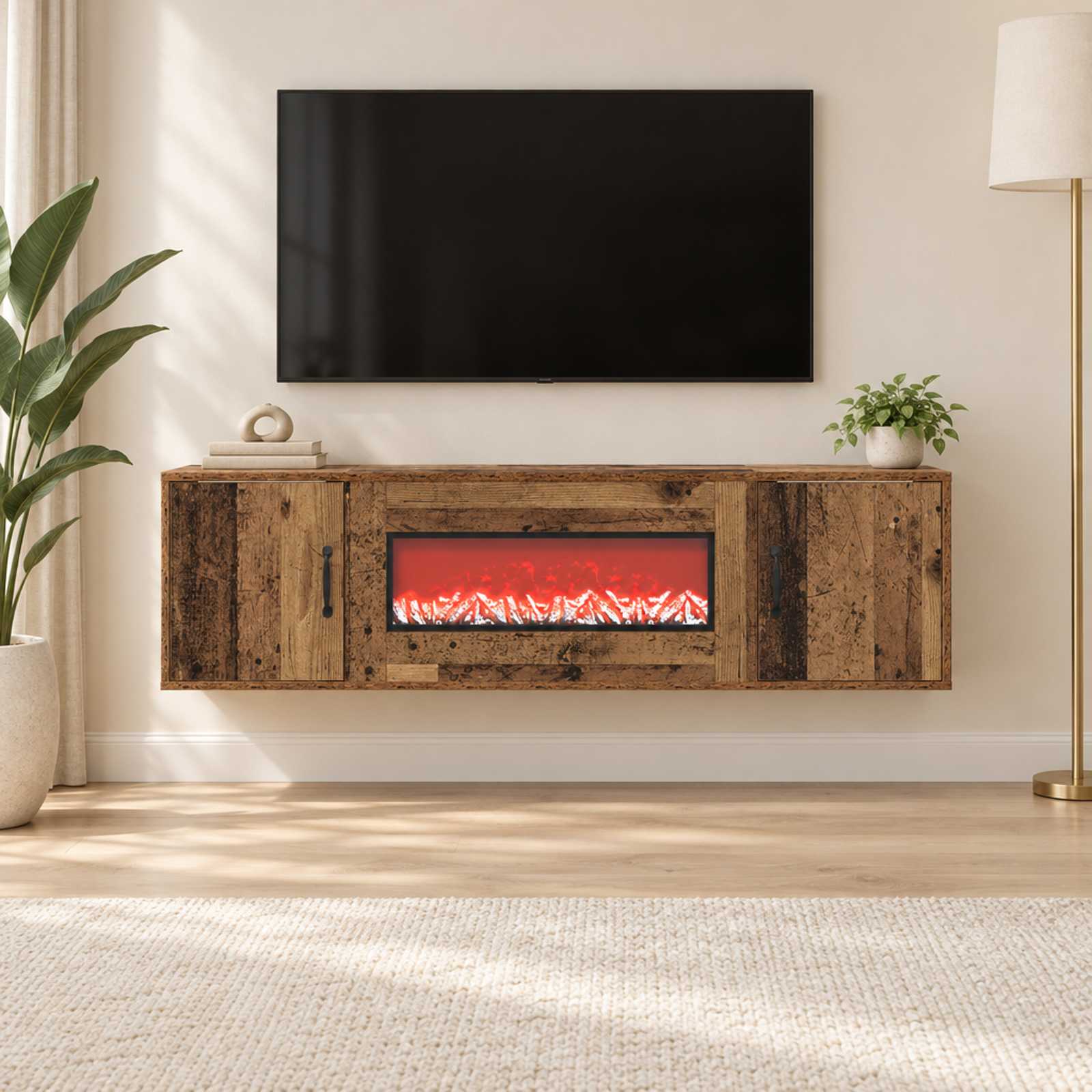 Električni kamin Star les 140,5 x 30 x 39 cm Inženirski les