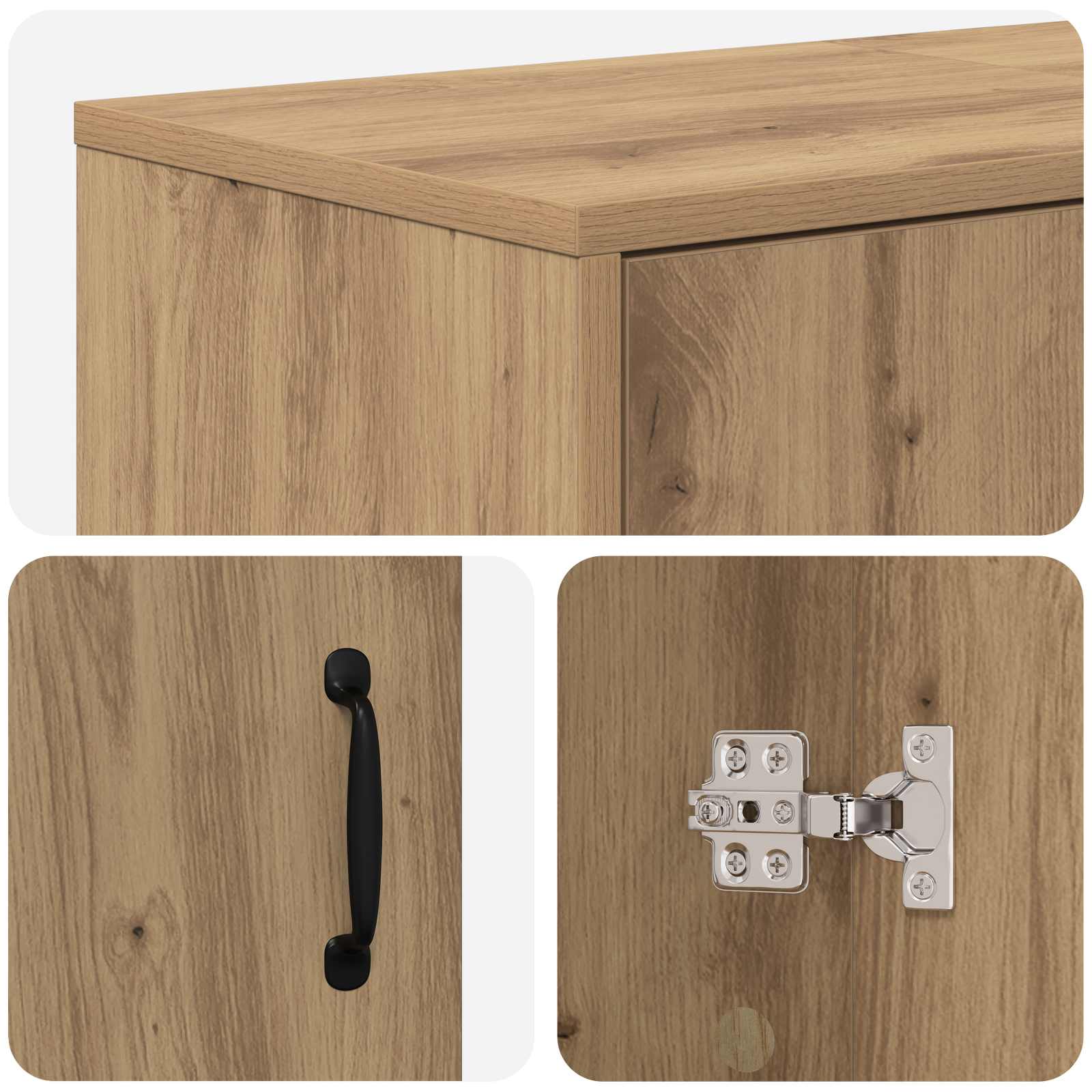 Električni kamin Artisan hrast 140,5 x 30 x 39 cm