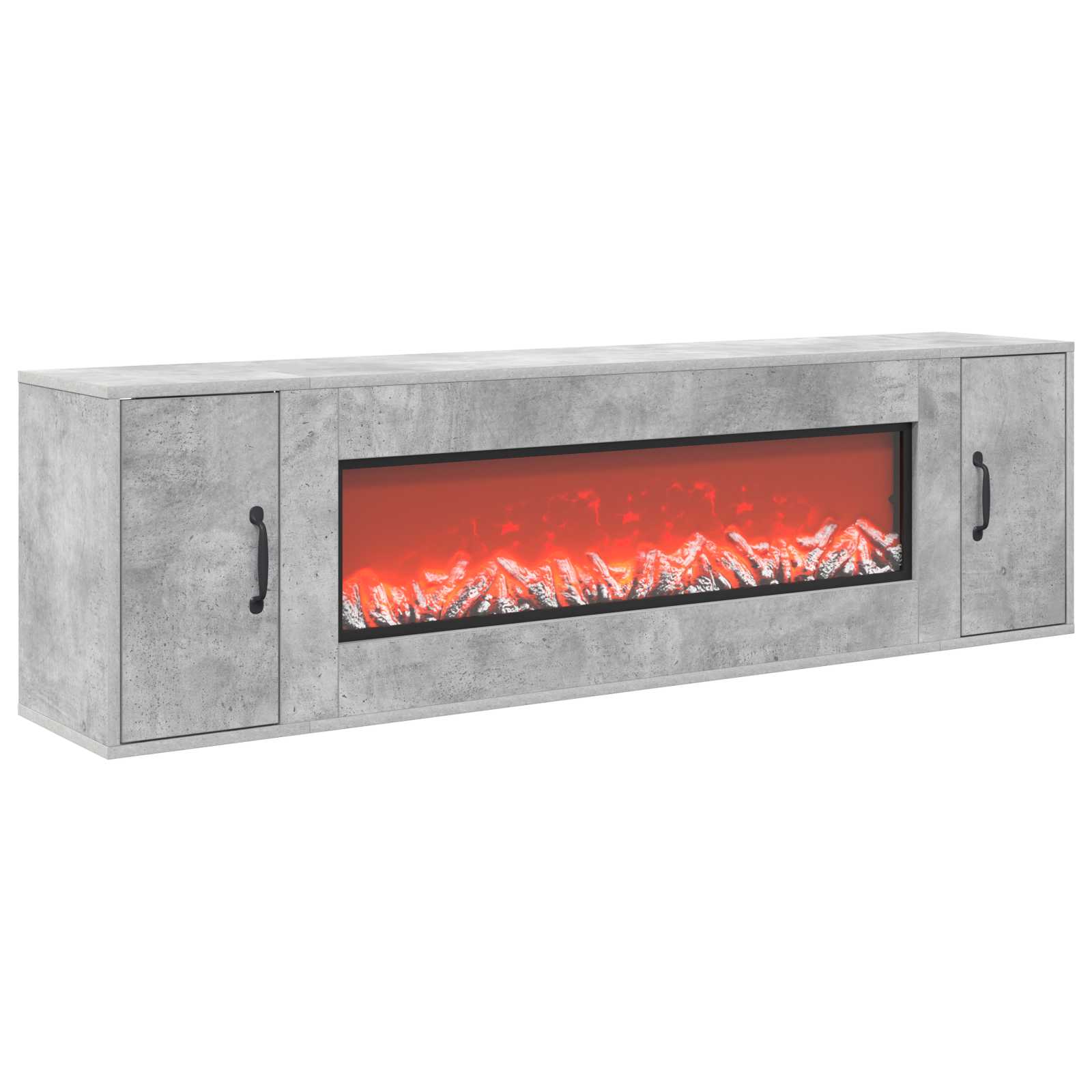 Električni kamin Beton 155 x 30 x 44 cm Inženirski les