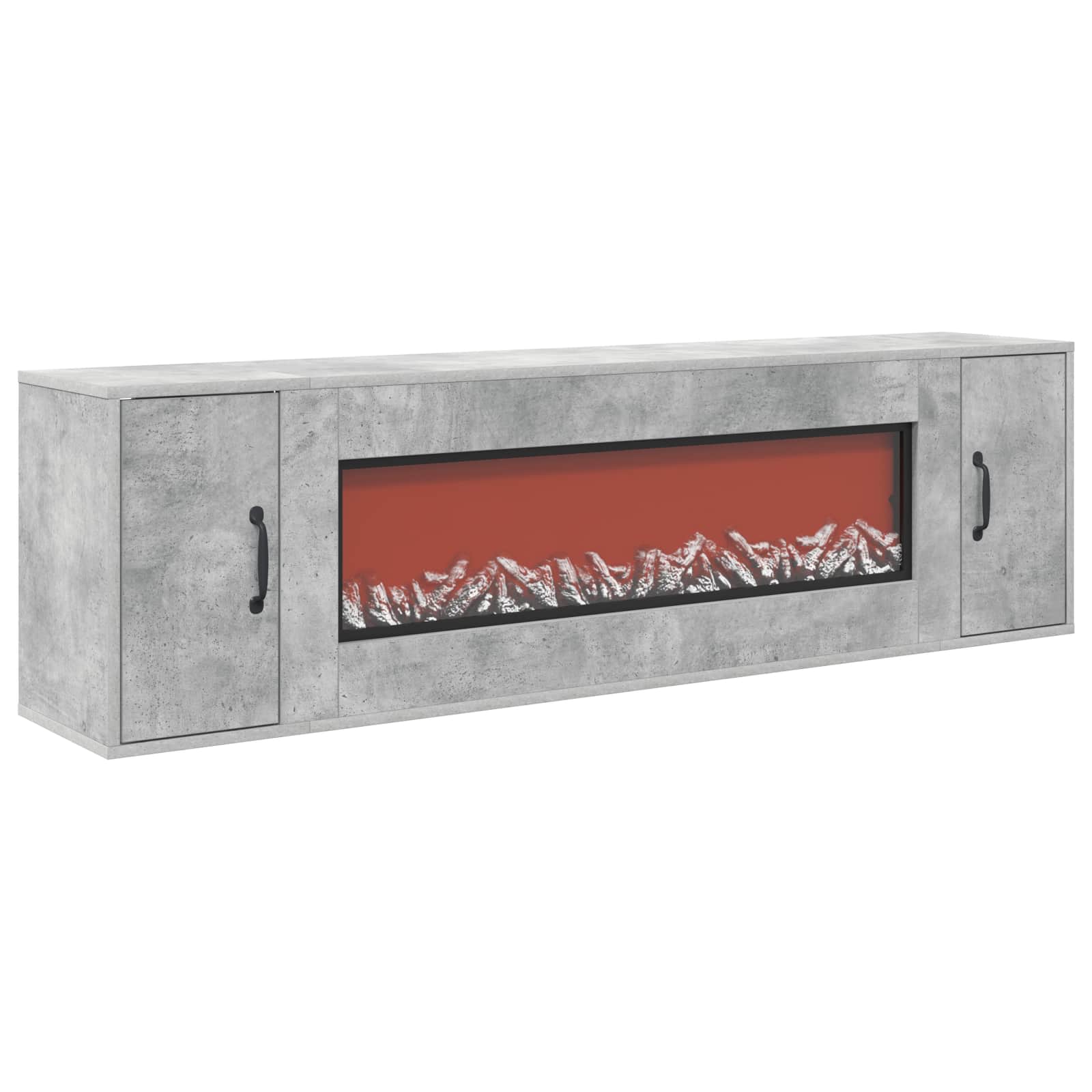 Električni kamin Beton 155 x 30 x 44 cm Inženirski les