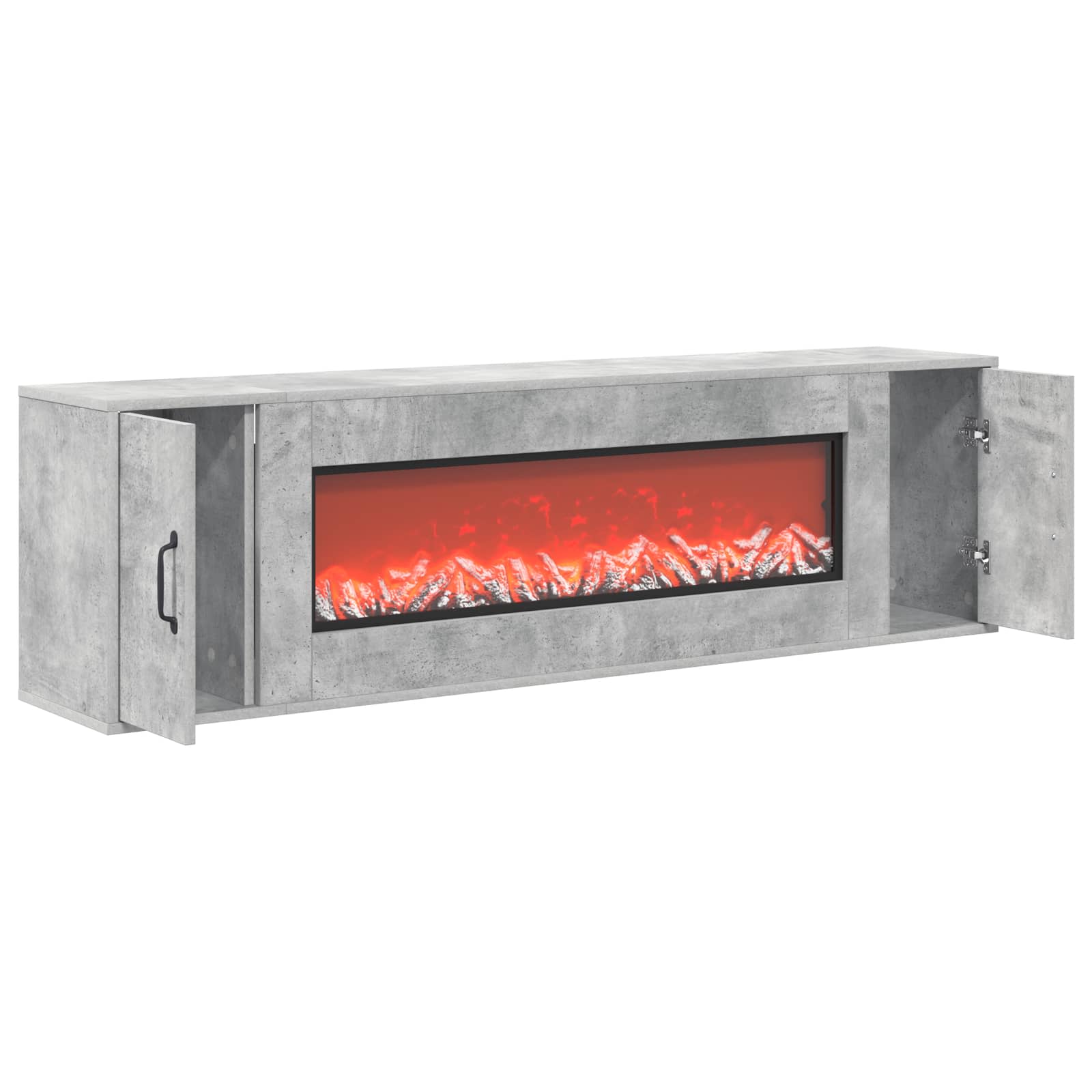 Električni kamin Beton 155 x 30 x 44 cm Inženirski les