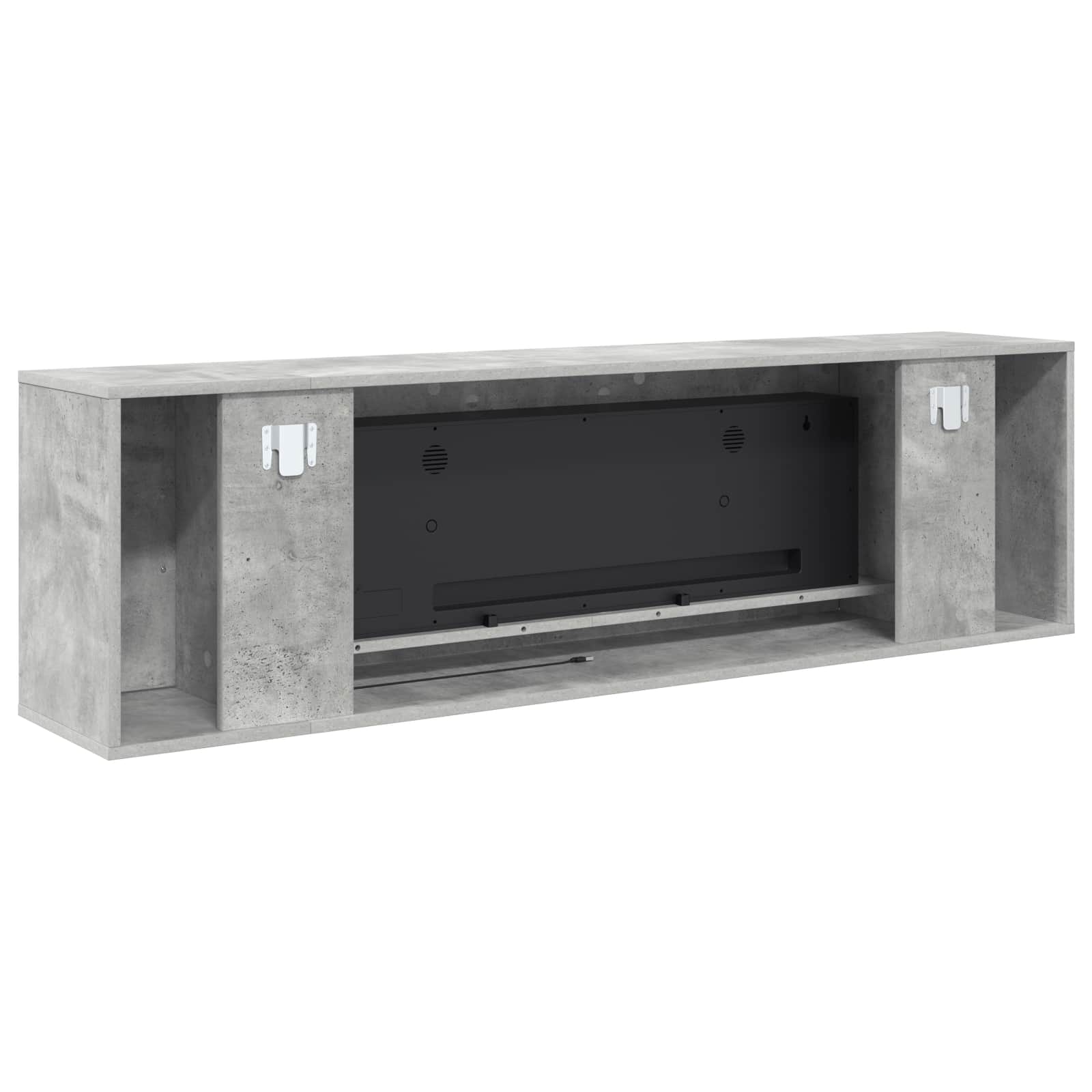 Električni kamin Beton 155 x 30 x 44 cm Inženirski les