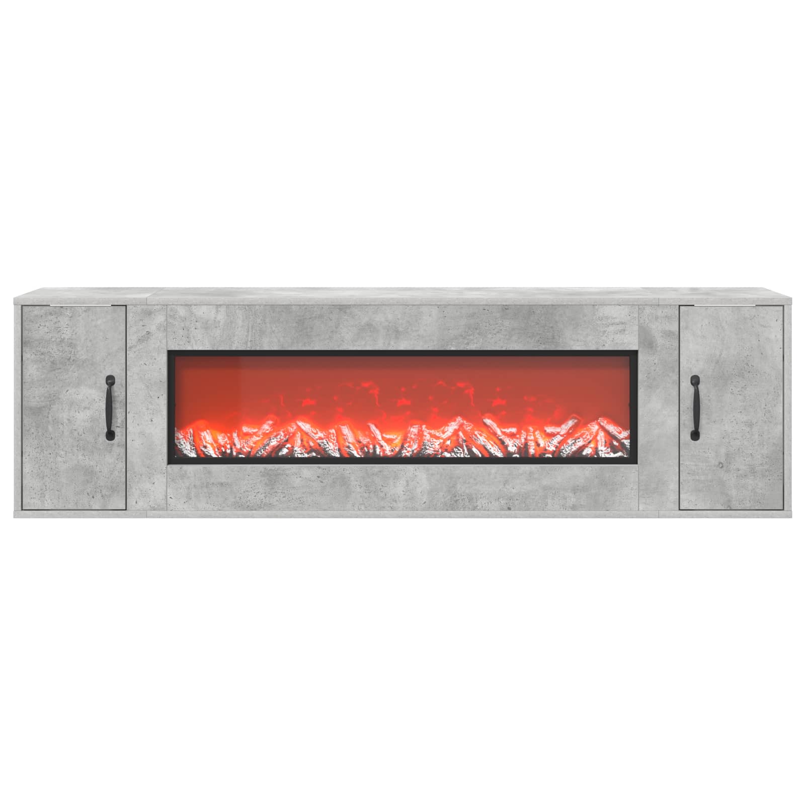 Električni kamin Beton 155 x 30 x 44 cm Inženirski les