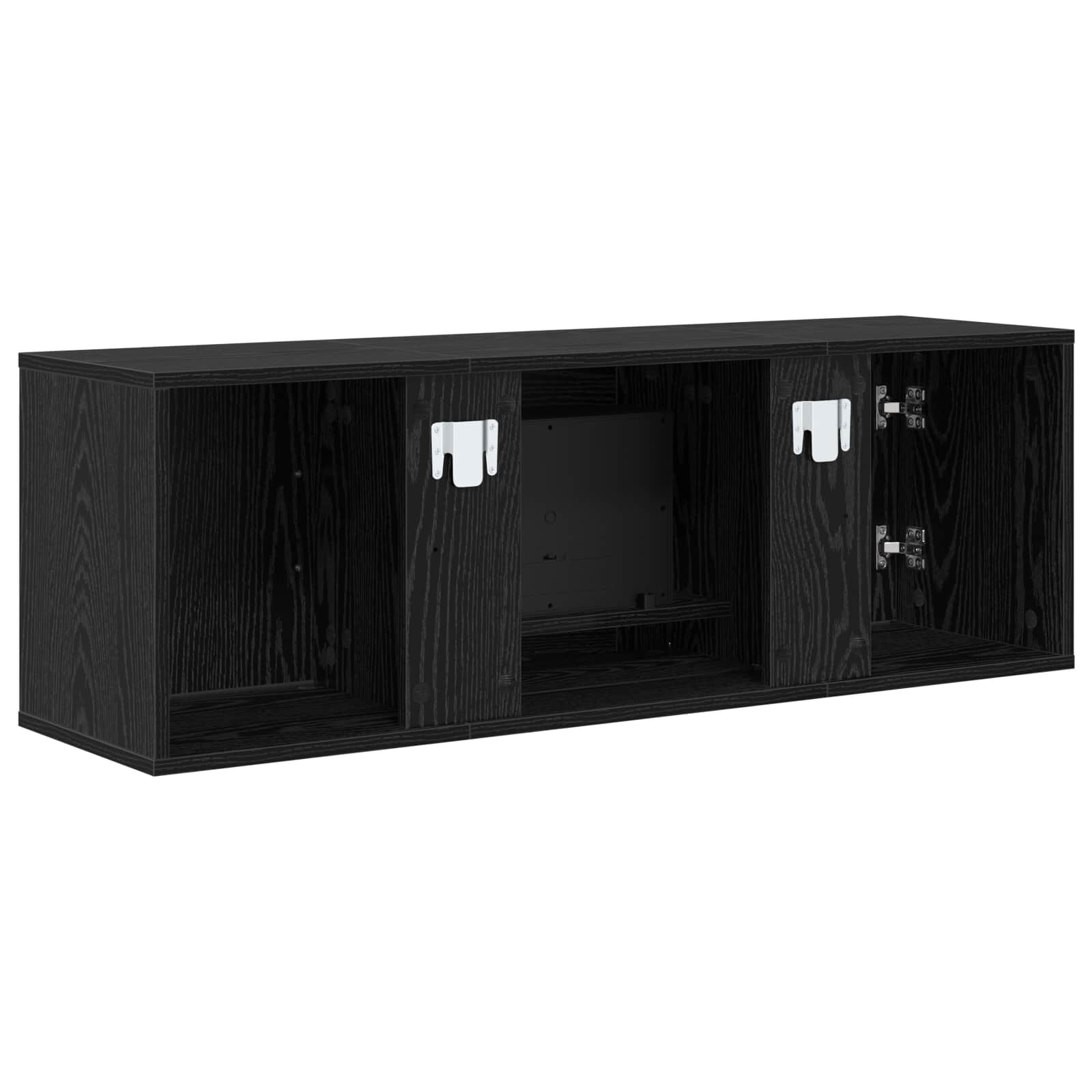 Električni kamin Črni hrast 110 x 30 x 36,5 cm Inženirski les