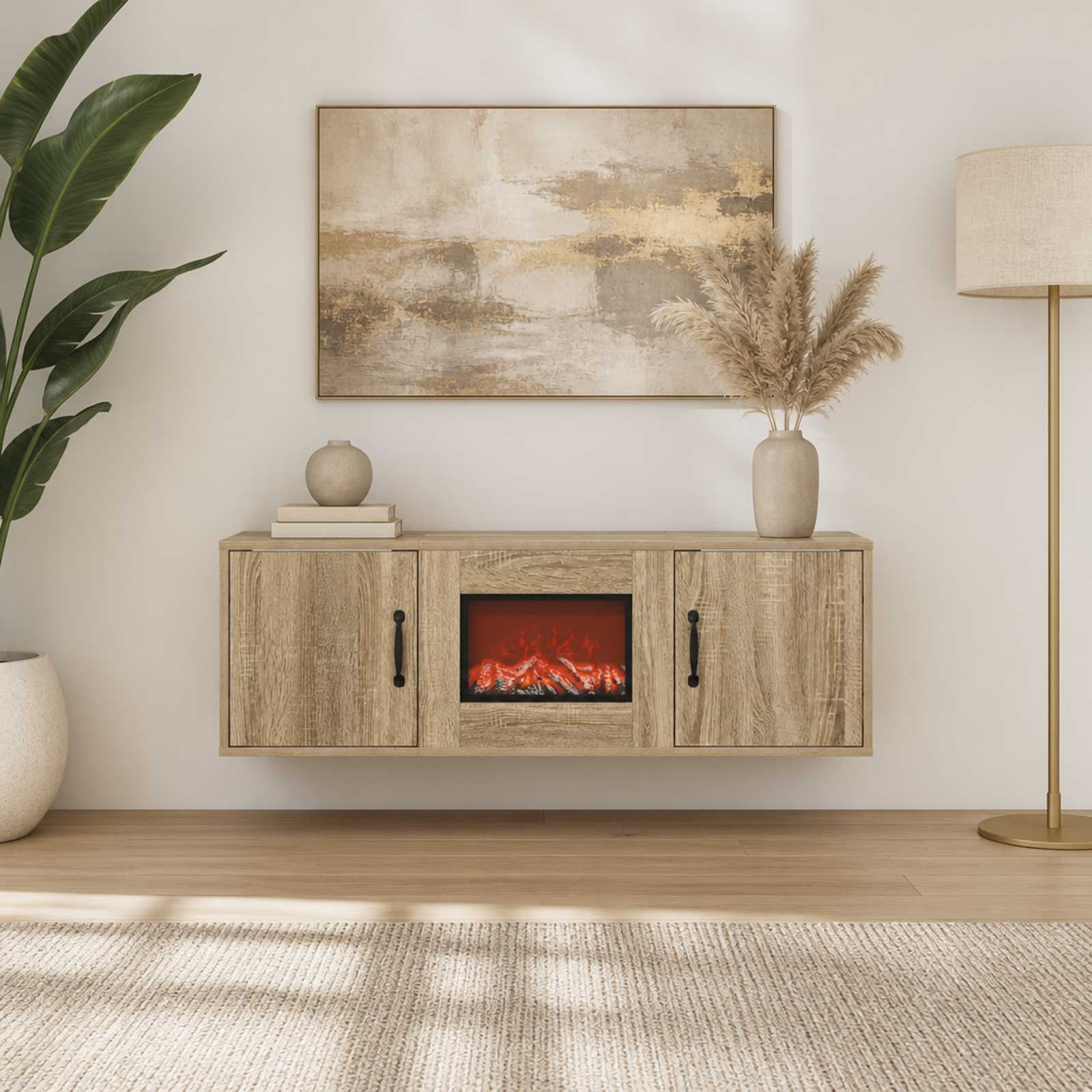 Električni kamin Sonoma 110 x 30 x 36,5 cm Inženirski les
